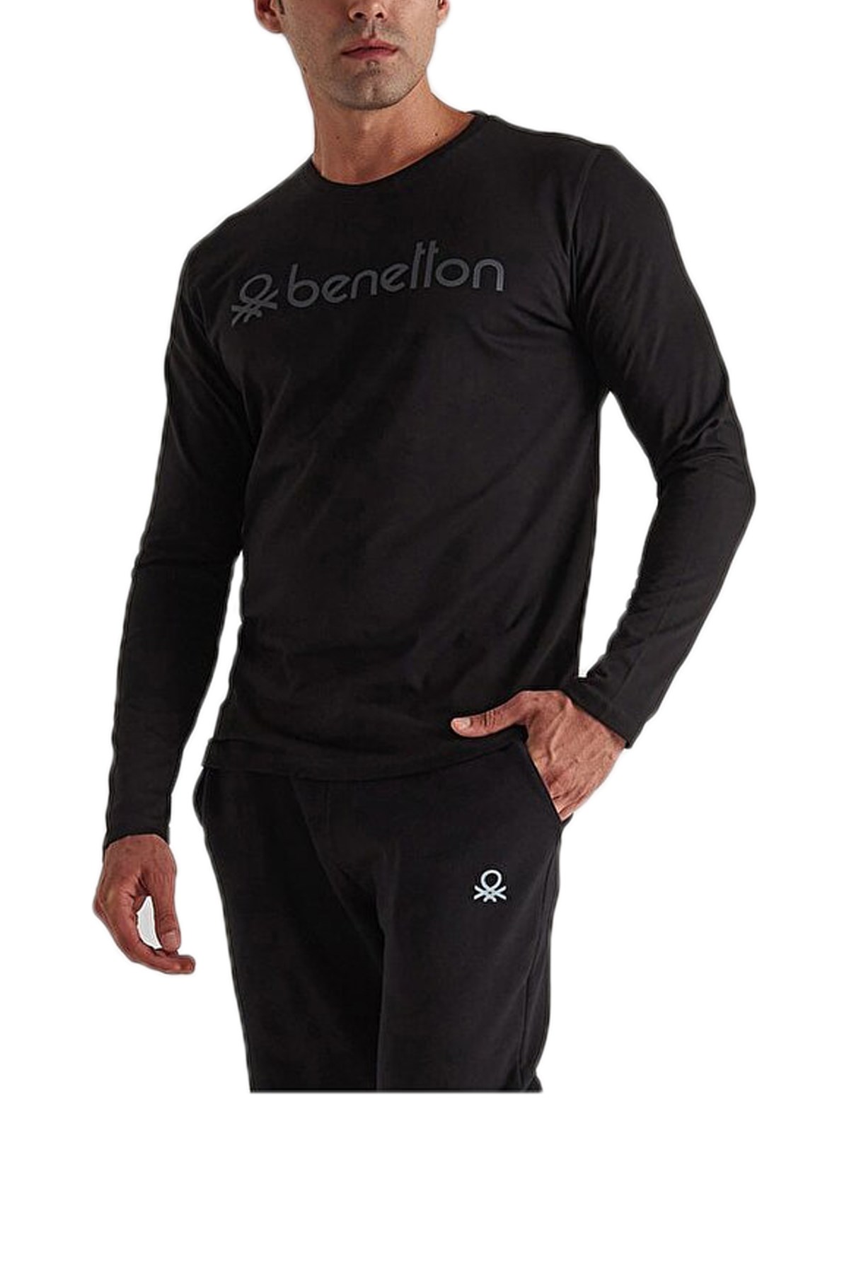 Benetton Erkek Sweatshirt BNT-M20298 Siyah