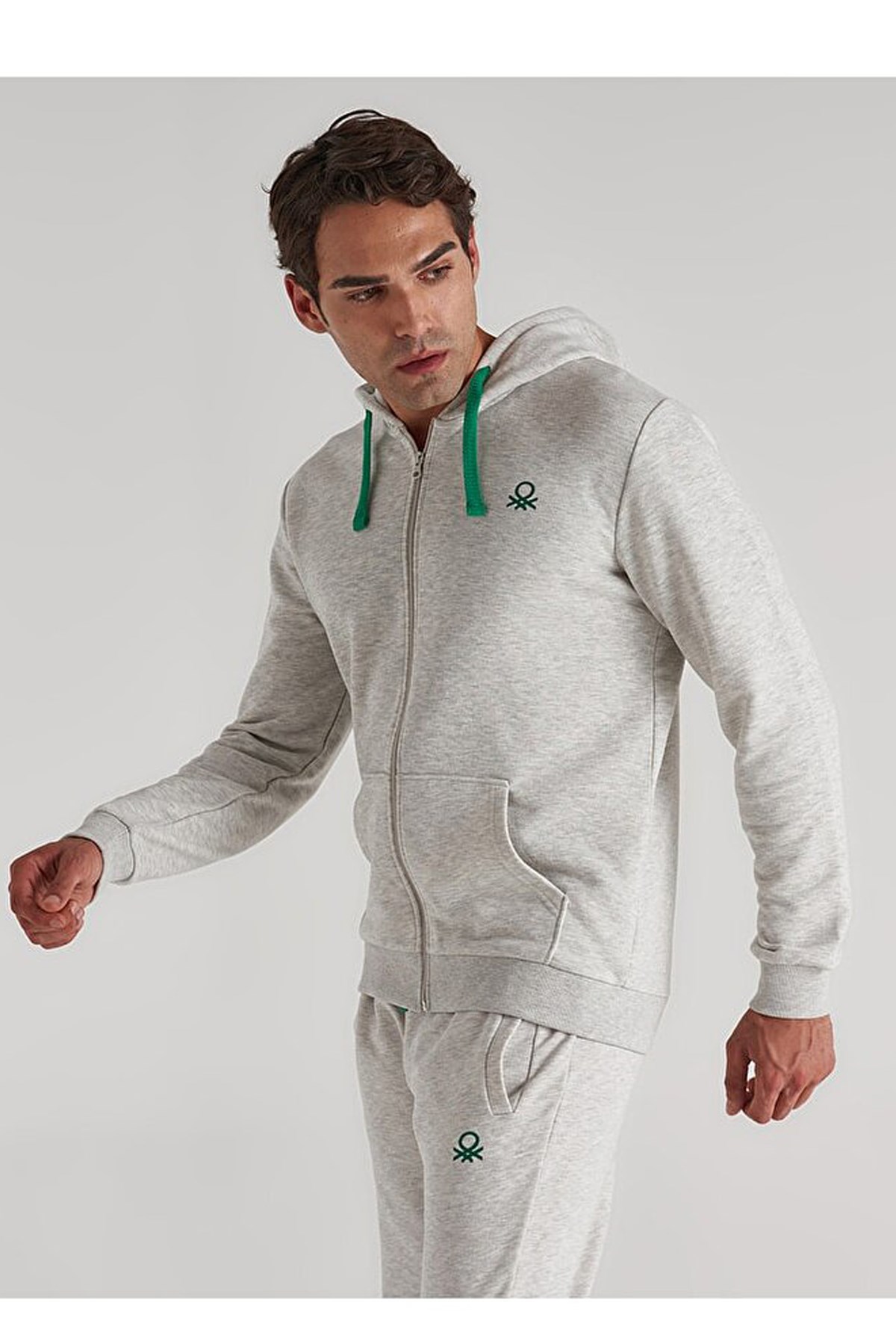 Benetton Erkek Sweatshirt BNT-M20310 Gri