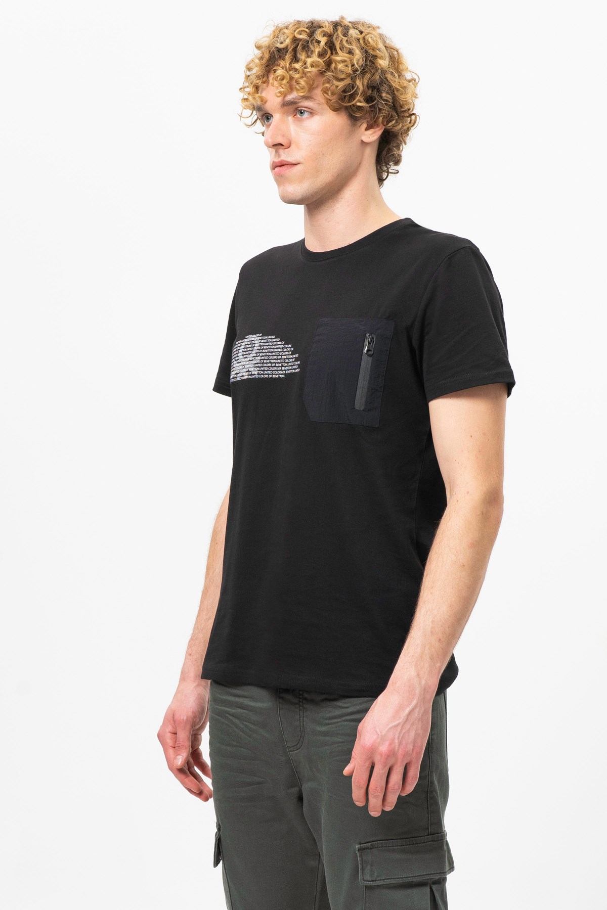 Benetton Erkek Tişört BNT-M20436 Siyah