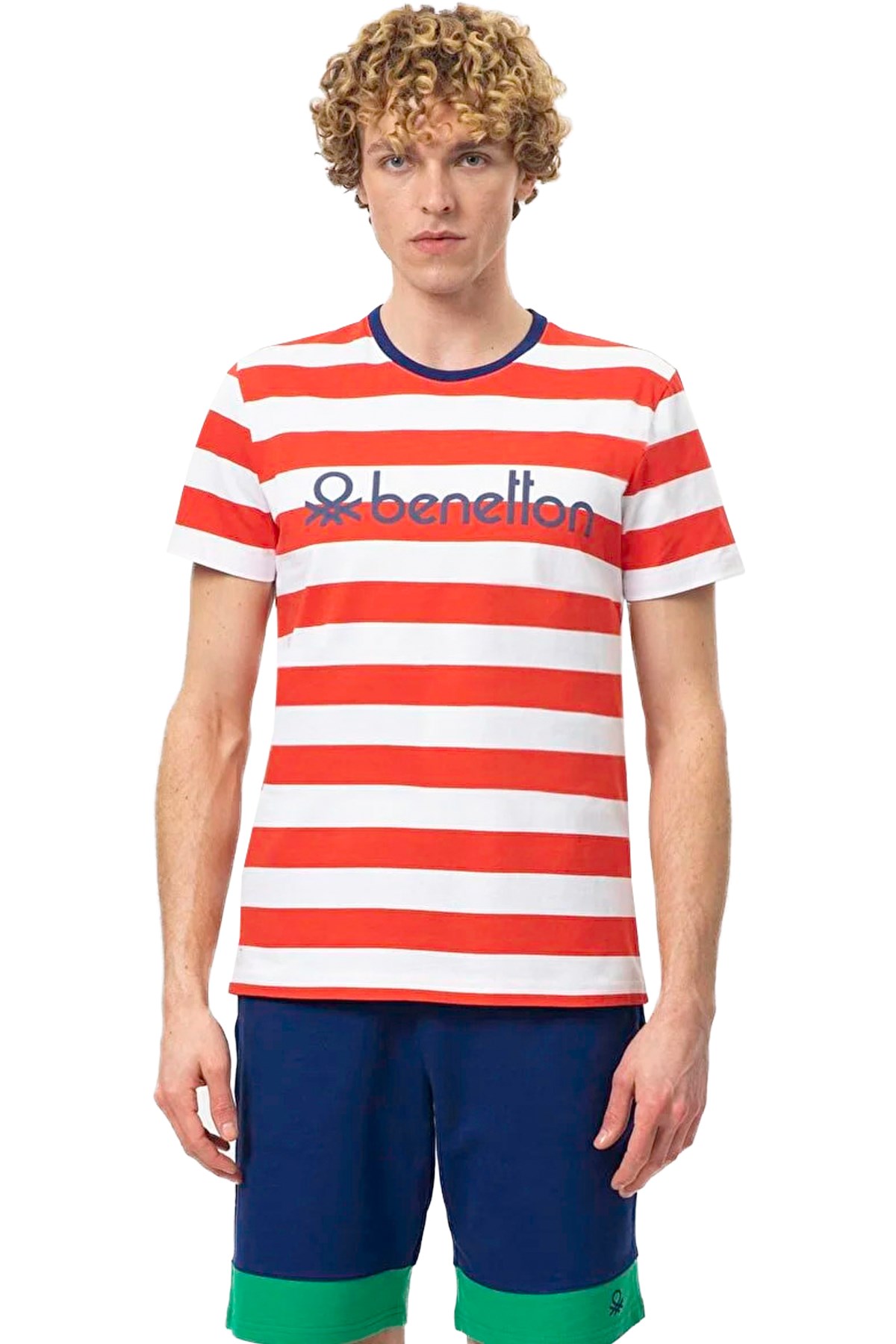 Benetton Erkek Tişört BNT-M20454 Kırmızı