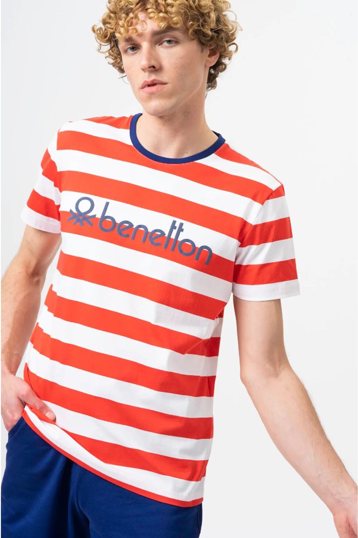 Benetton Erkek Tişört BNT-M20454 Kırmızı