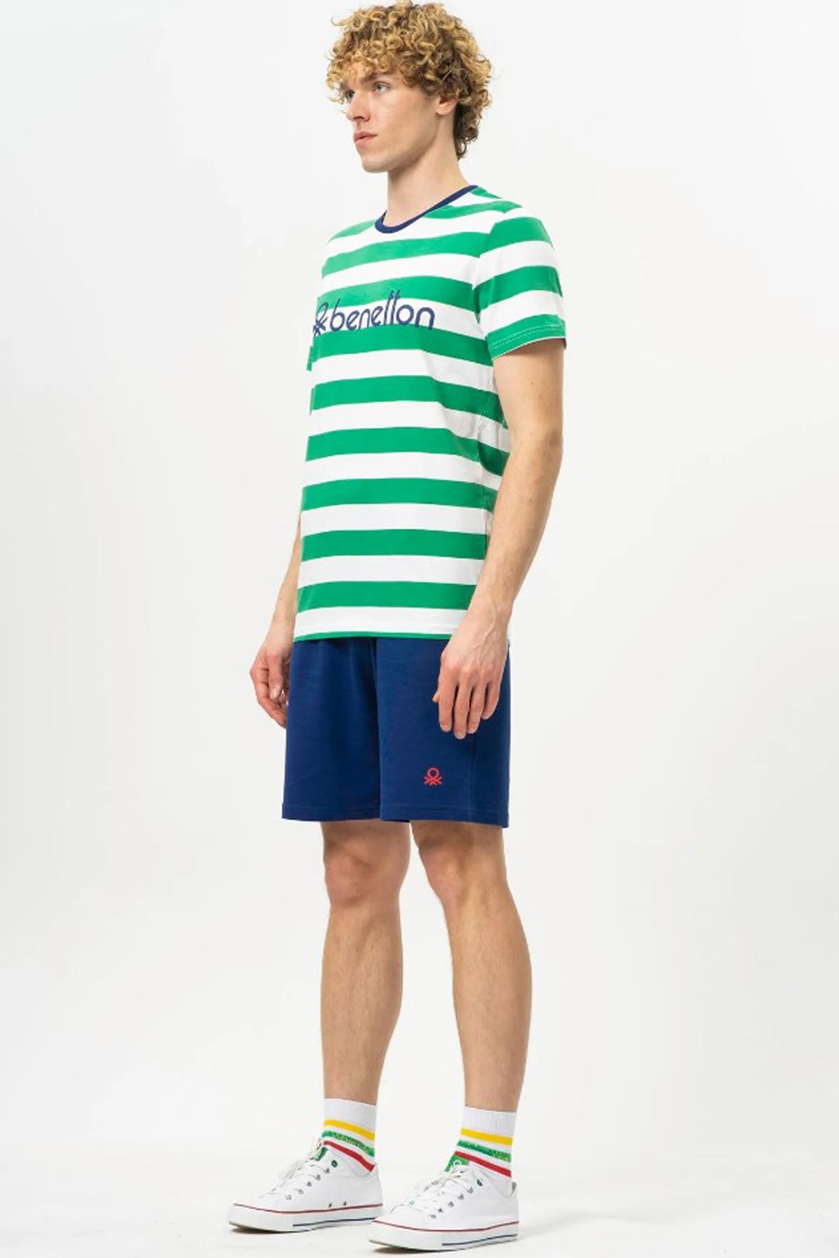 Benetton Erkek Tişört BNT-M20454 Yeşil
