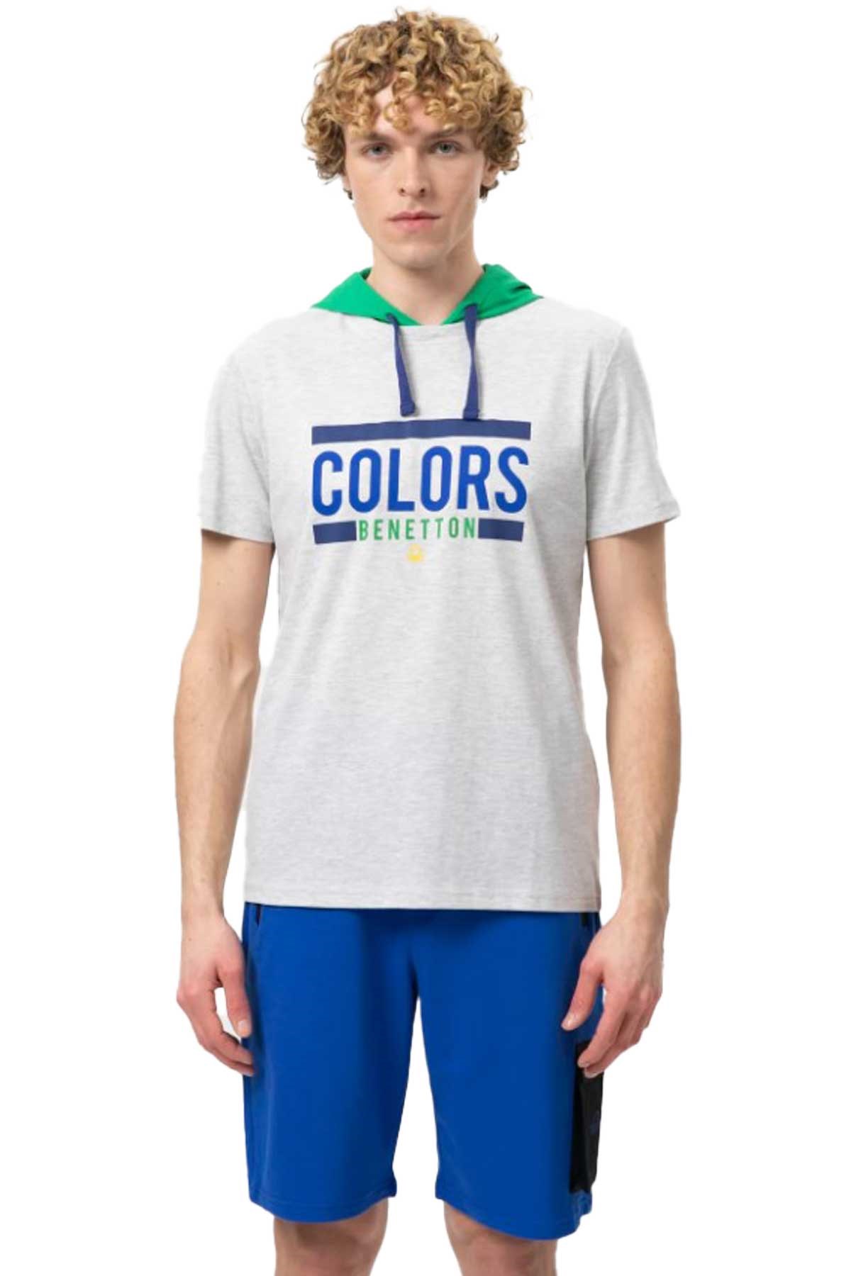 Benetton Erkek Tişört BNT-M20456 Gri