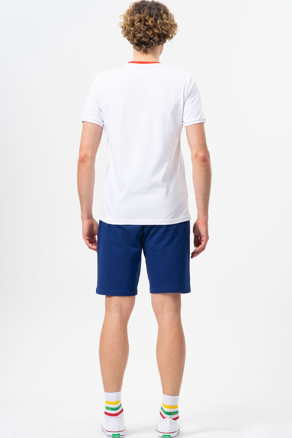 Benetton Erkek Tişört BNT-M20461 Beyaz