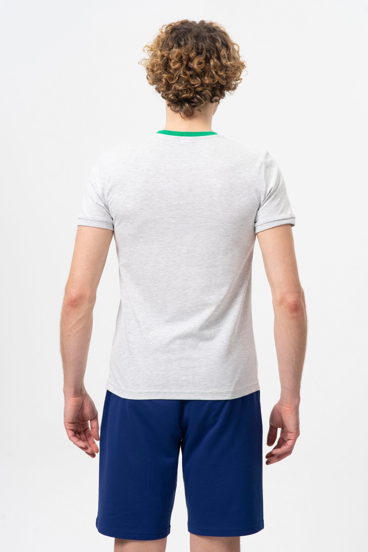 Benetton Erkek Tişört BNT-M20461 Gri