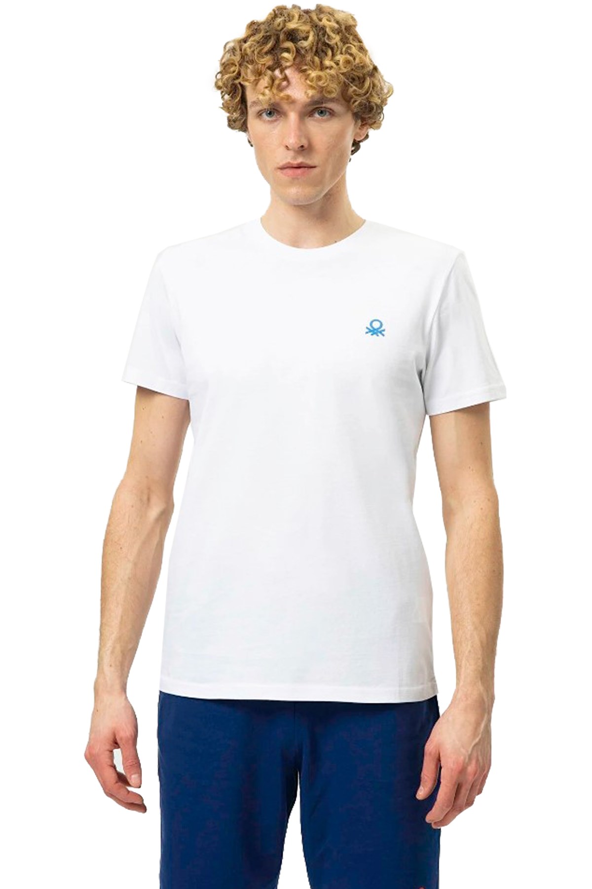 Benetton Erkek Tişört BNT-M20465 Beyaz