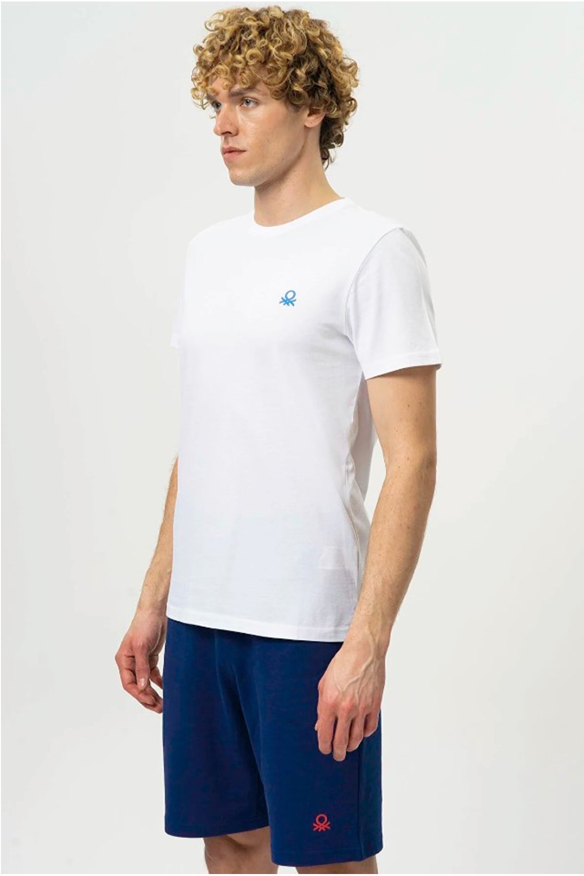 Benetton Erkek Tişört BNT-M20465 Beyaz