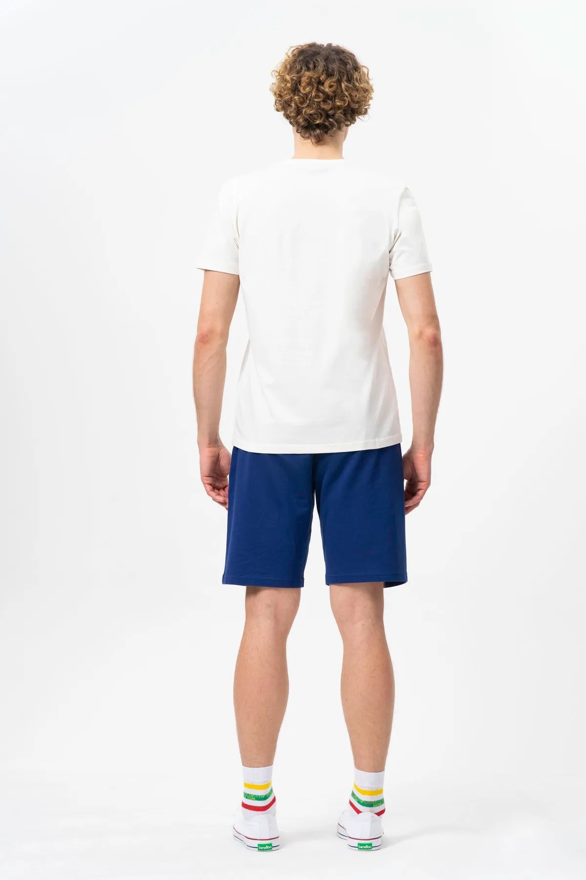 Benetton Erkek Tişört BNT-M20476 Beyaz