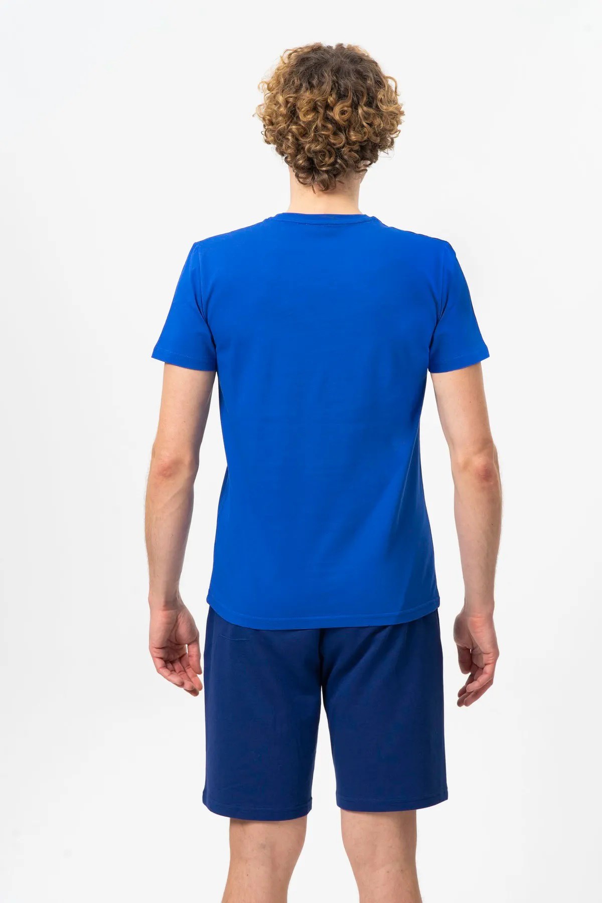 Benetton Erkek Tişört BNT-M20476 Mavi