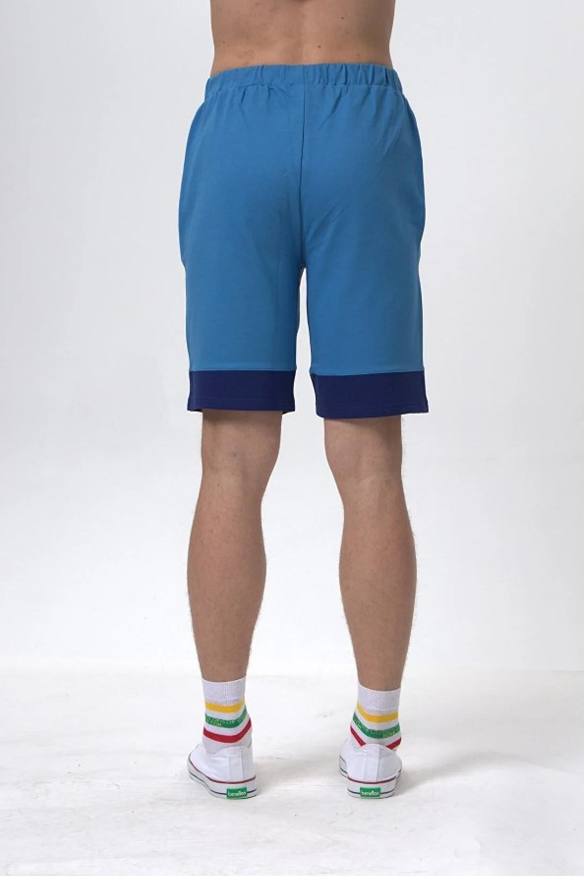 Benetton Erkek Şort BNT-M20483 Mavi