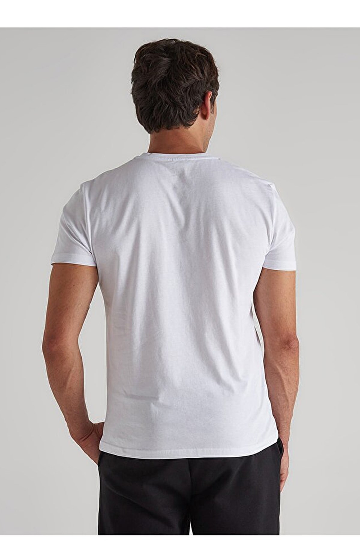 Benetton Erkek Tişört BNT-M23013 Beyaz