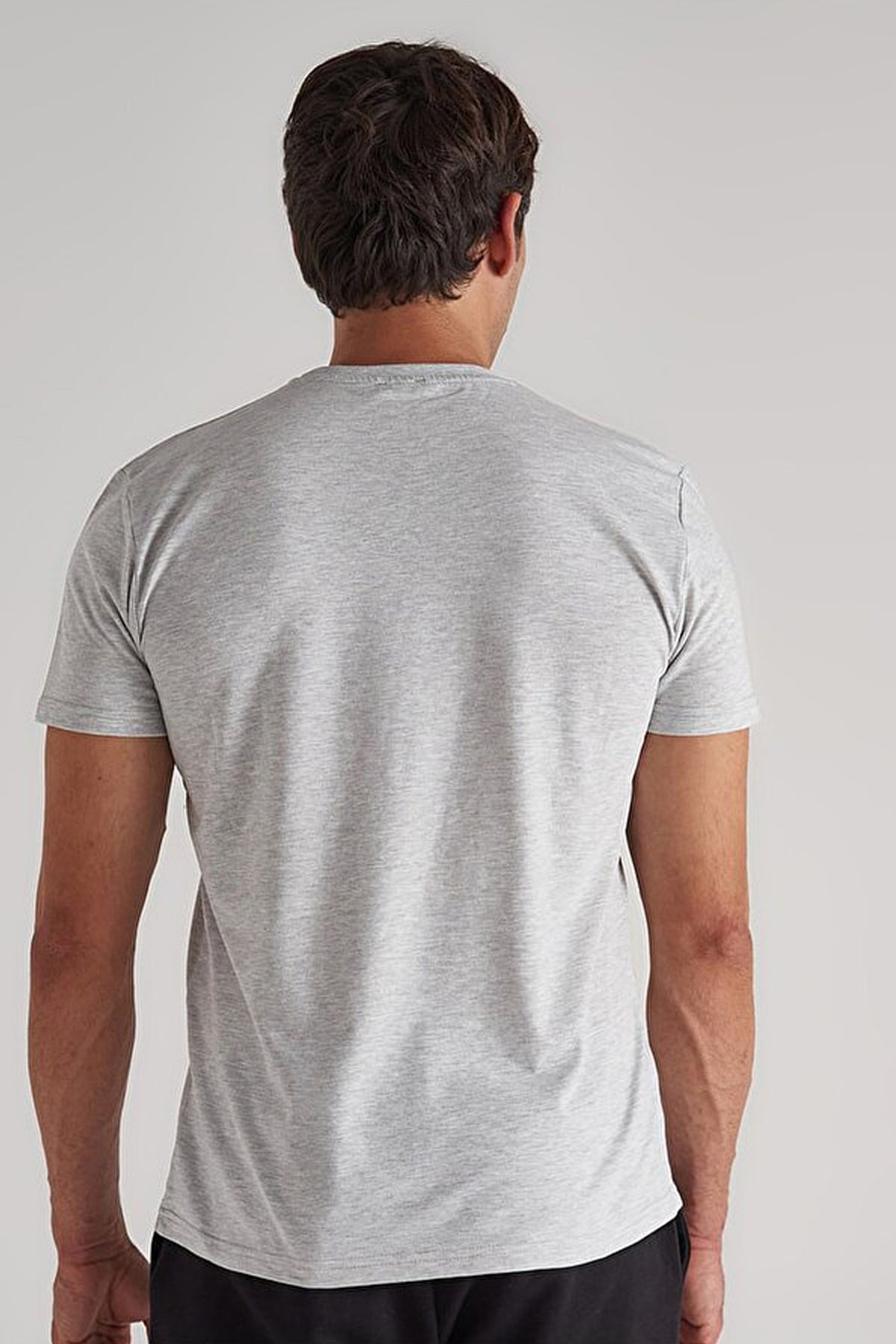 Benetton Erkek Tişört BNT-M23013 Gri