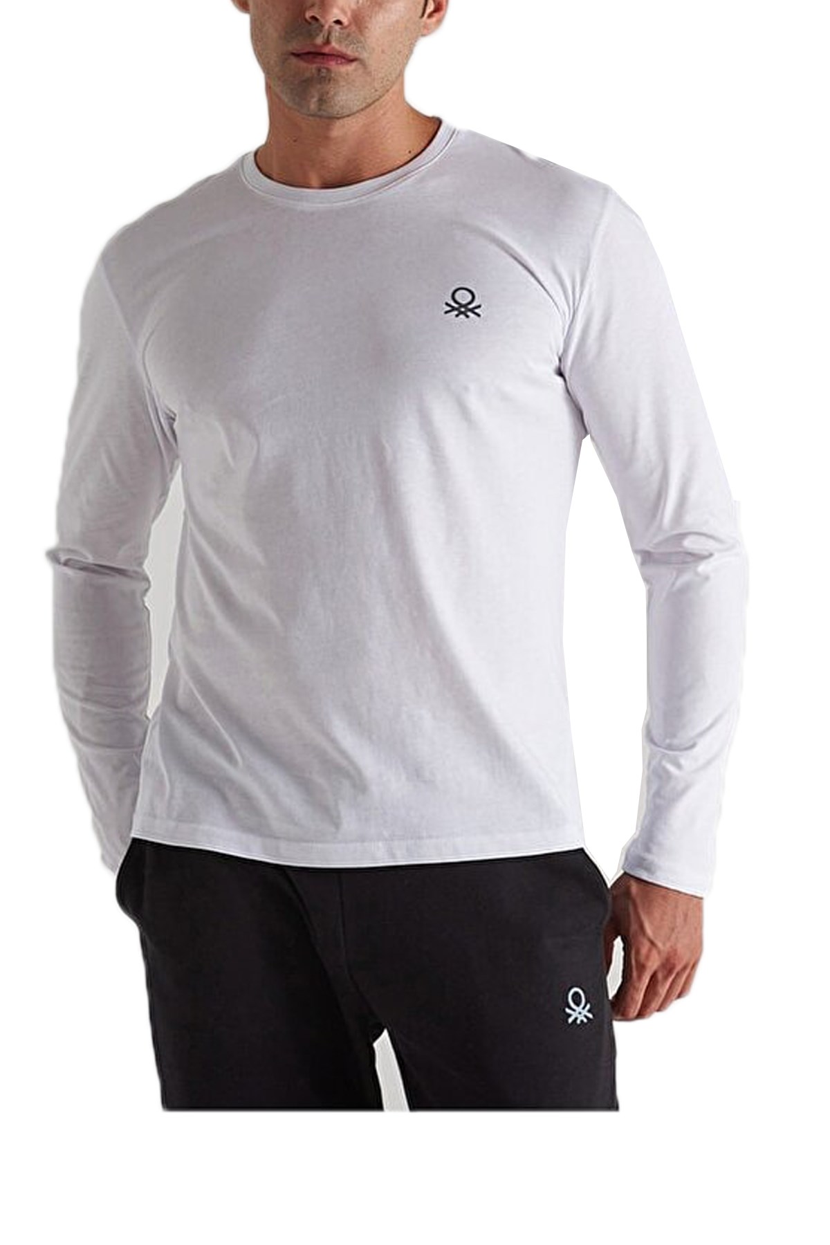 Benetton Erkek Sweatshirt BNT-M23014 Beyaz