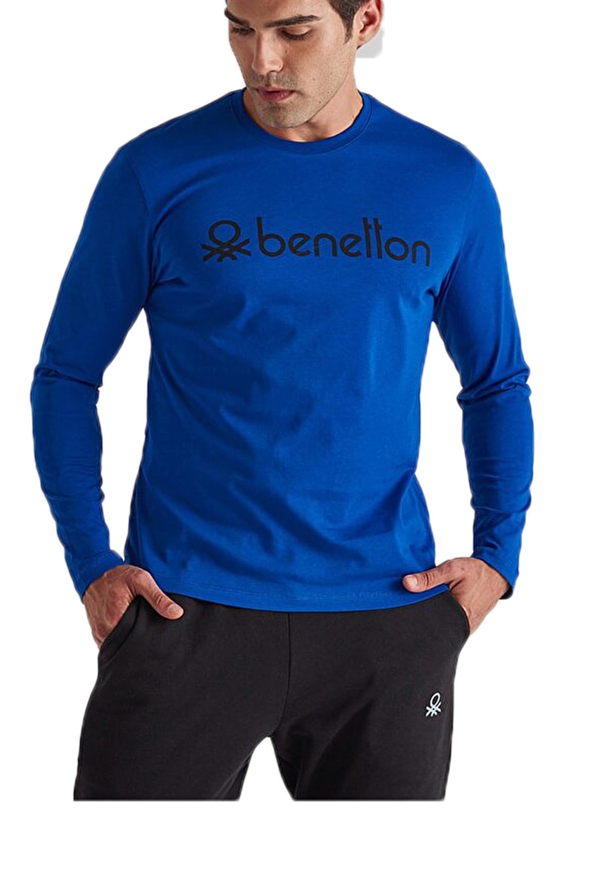 Benetton Erkek Sweatshirt BNT-M23015 Mavi