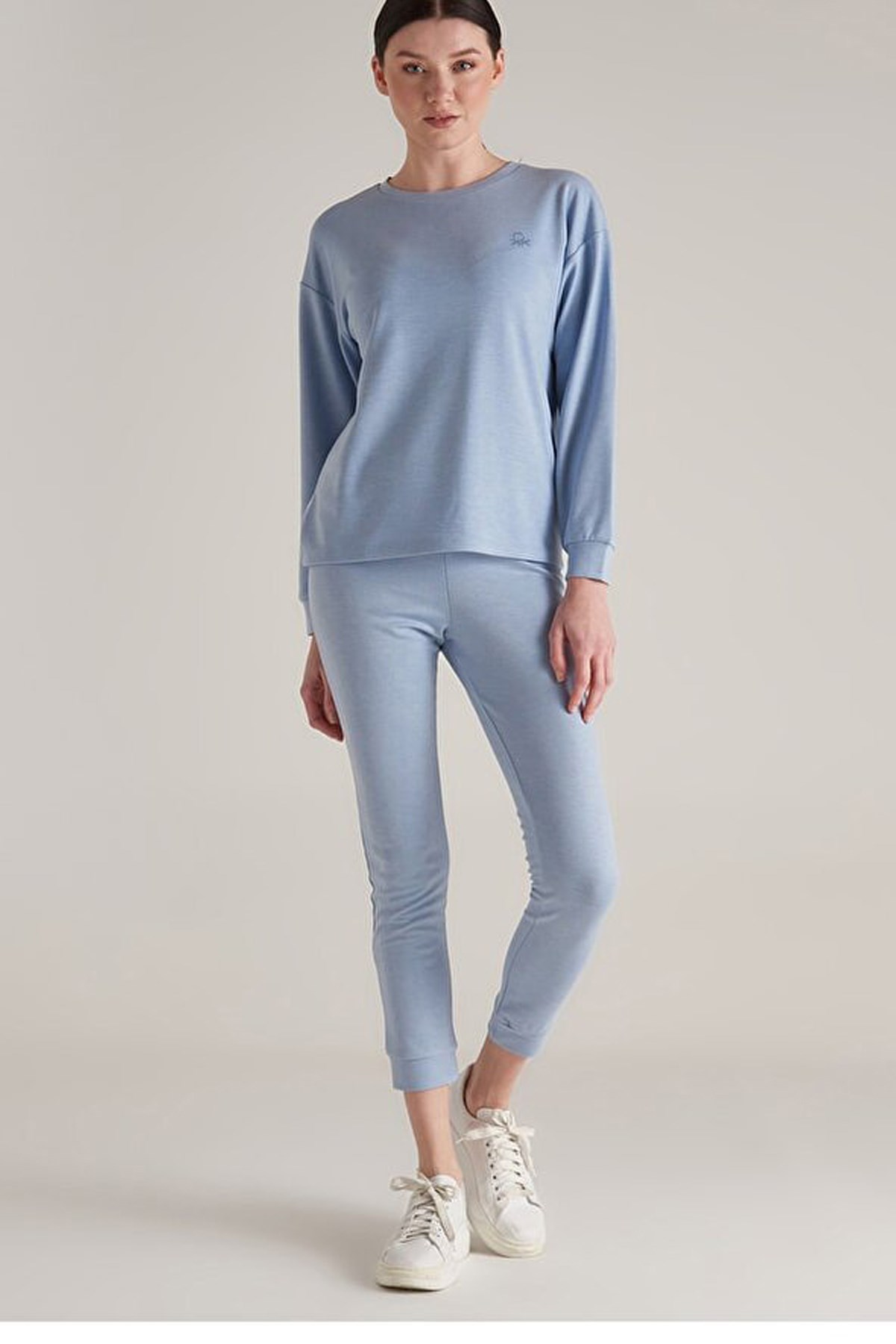 Benetton Kadın Sweatshirt BNT-W045 TOP Mavi