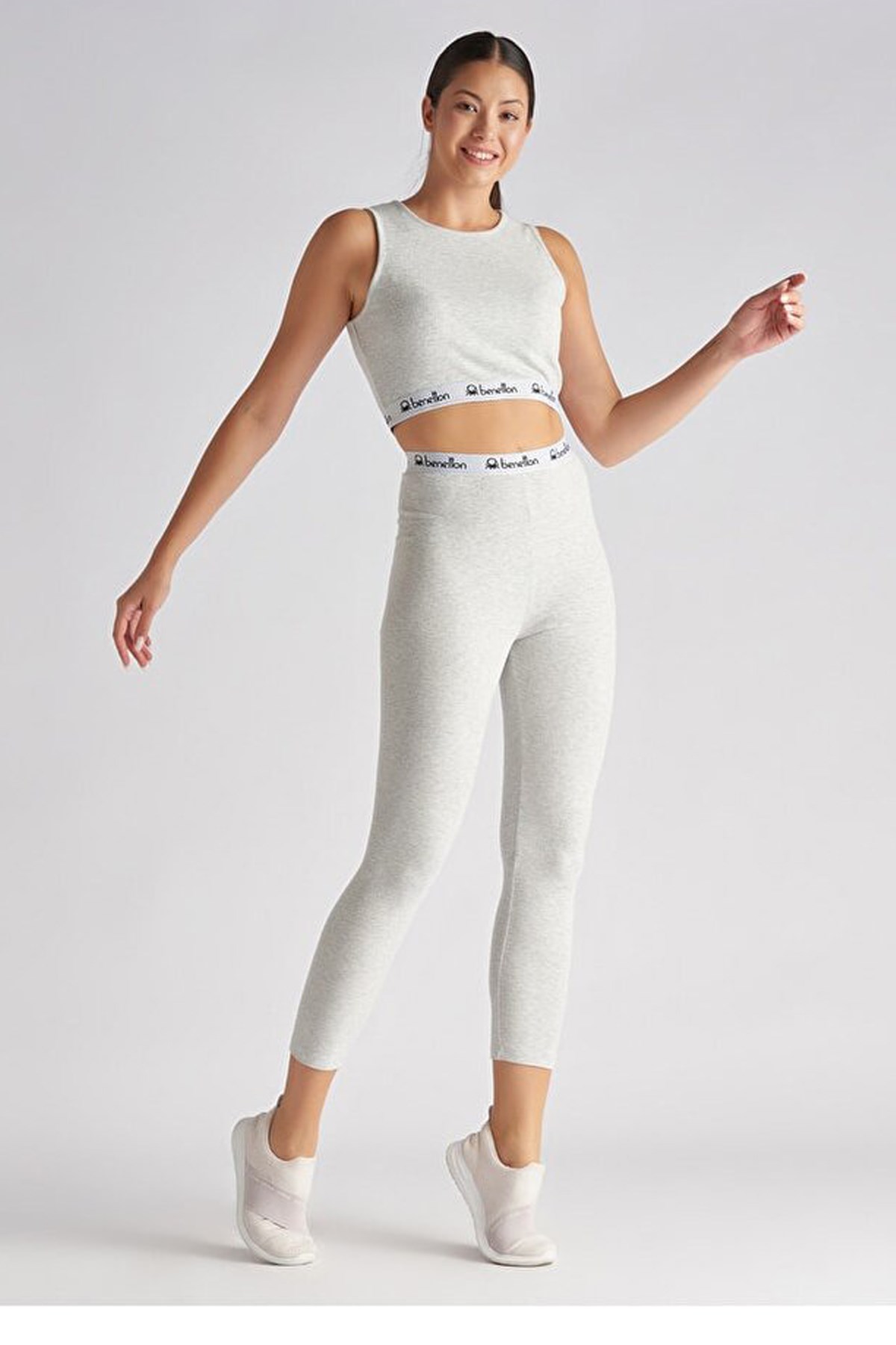 Benetton Kadın Eşofman Altı BNT-W078 B Gri