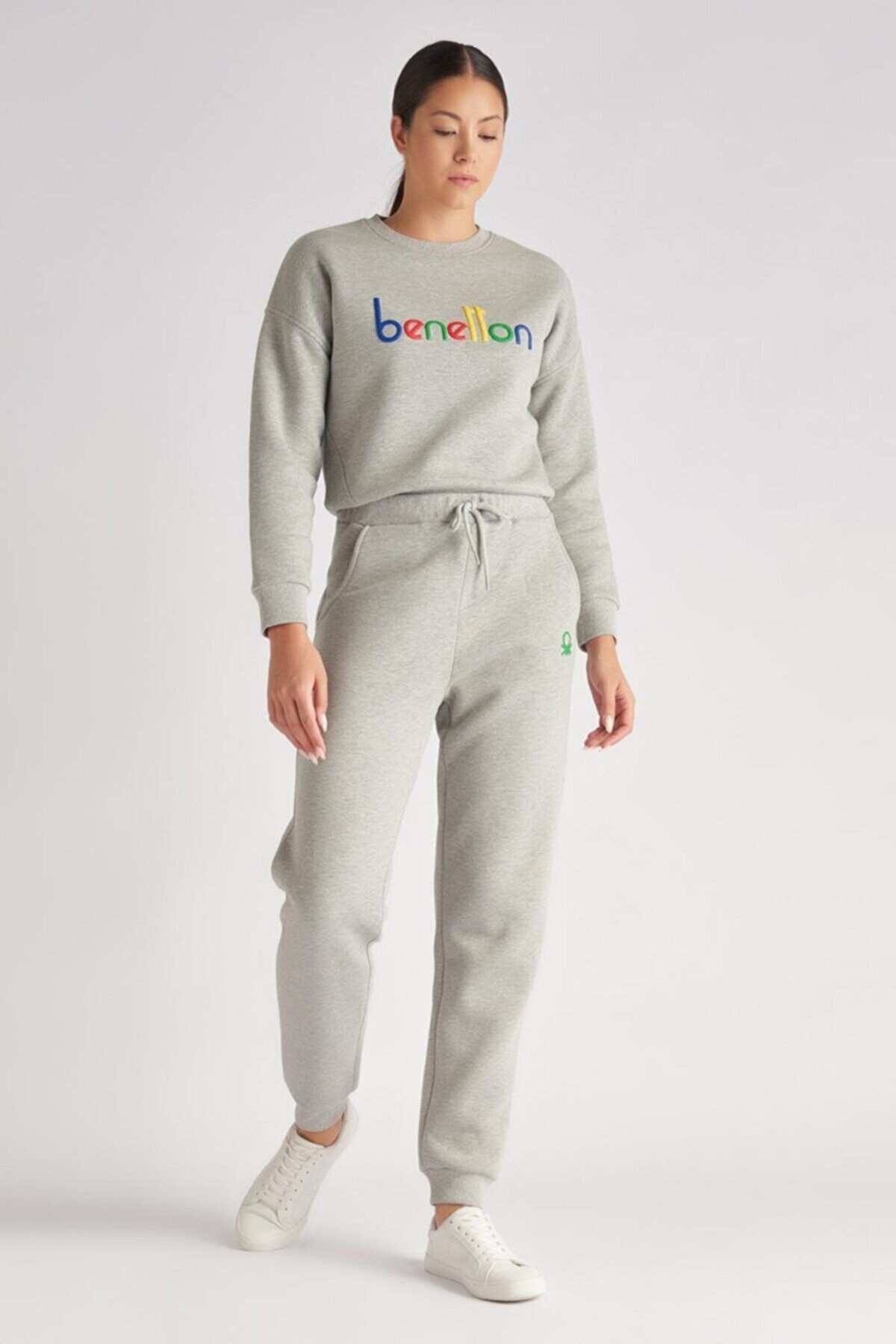 Benetton Kadın Eşofman Altı BNT-W100 B Gri