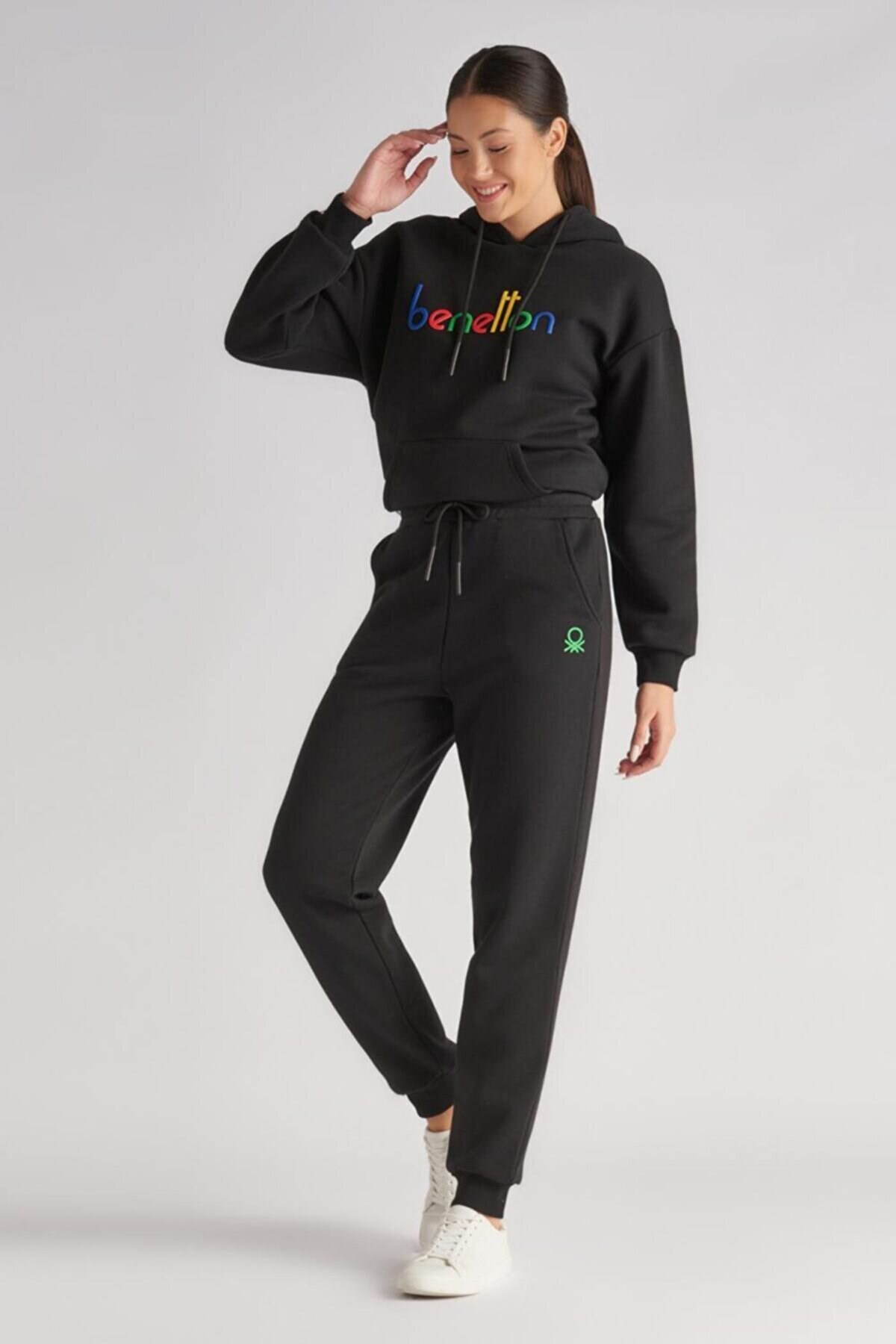 Benetton Kadın Eşofman Altı BNT-W100 B Siyah