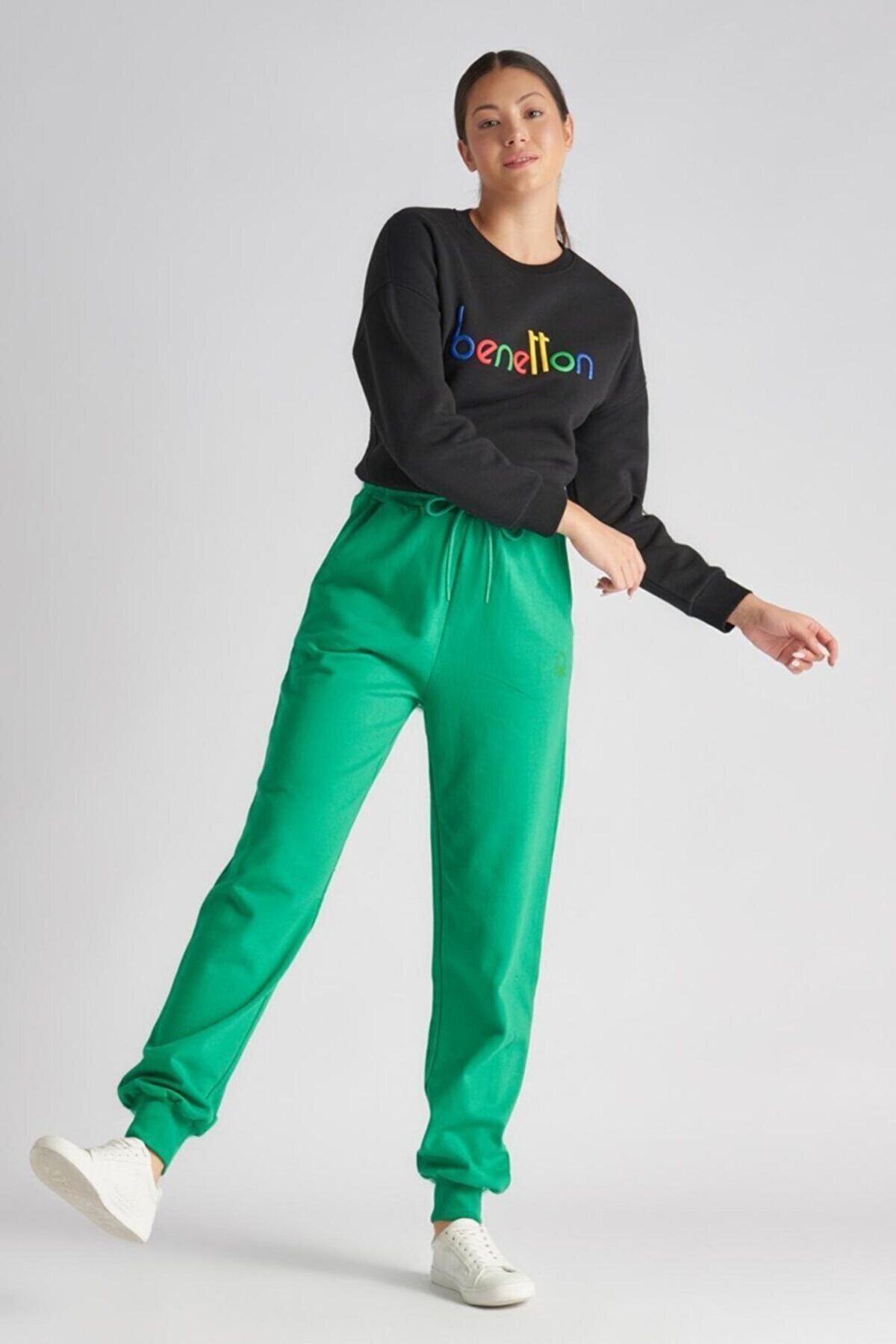 Benetton Kadın Eşofman Altı BNT-W100 B Yeşil