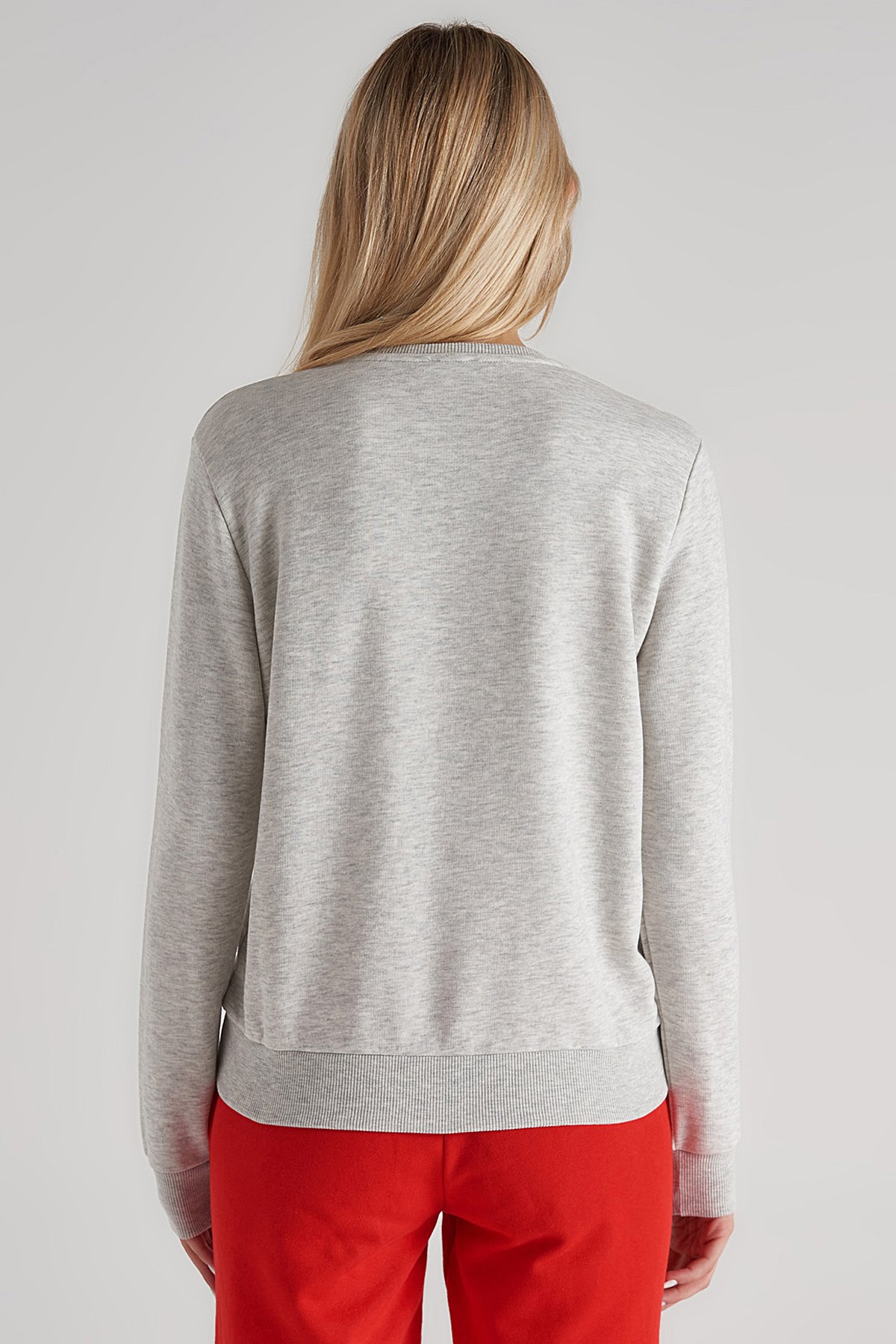 Benetton Kadın Sweatshirt BNT-W100 T Gri