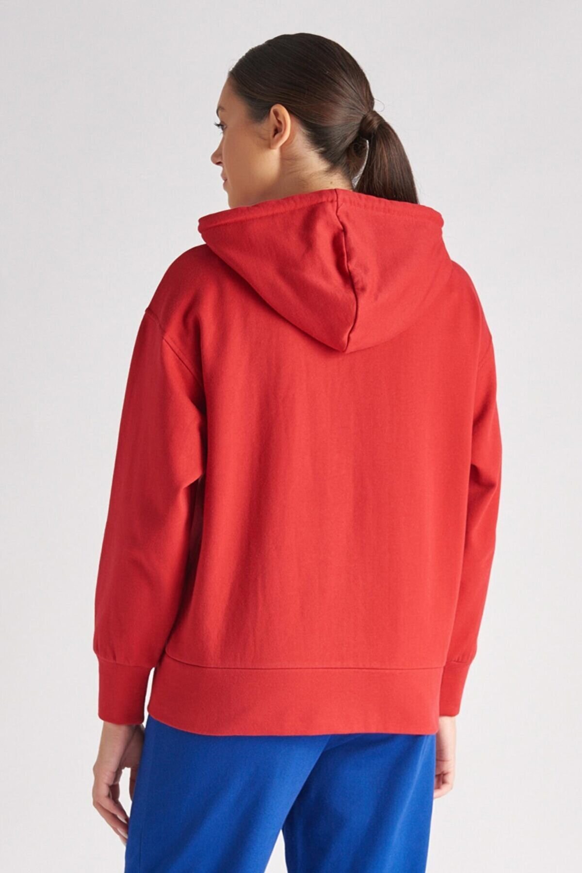 Benetton Kadın Sweatshirt BNT-W119 Kırmızı