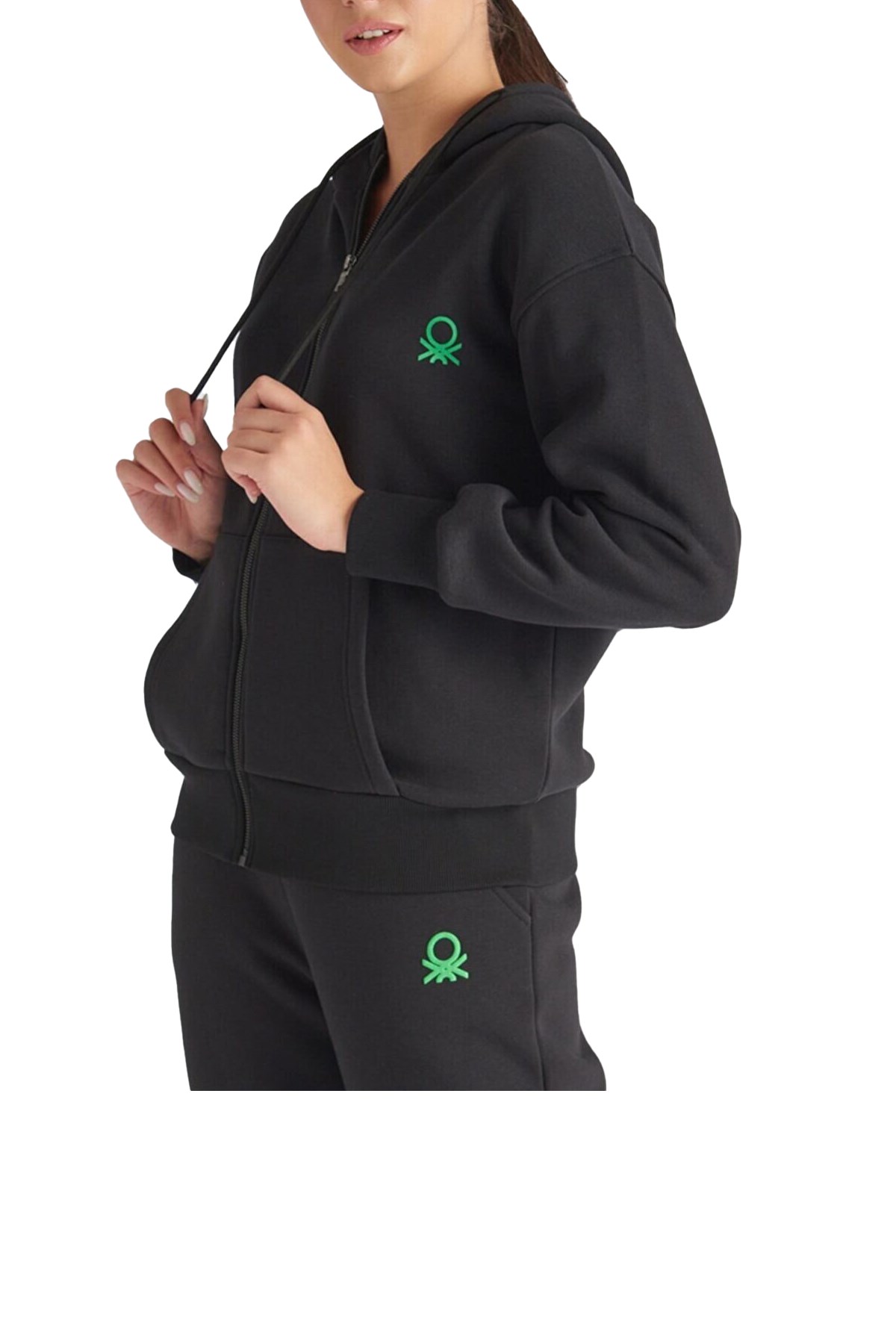 Benetton Kadın Sweatshirt BNT-W119 Siyah