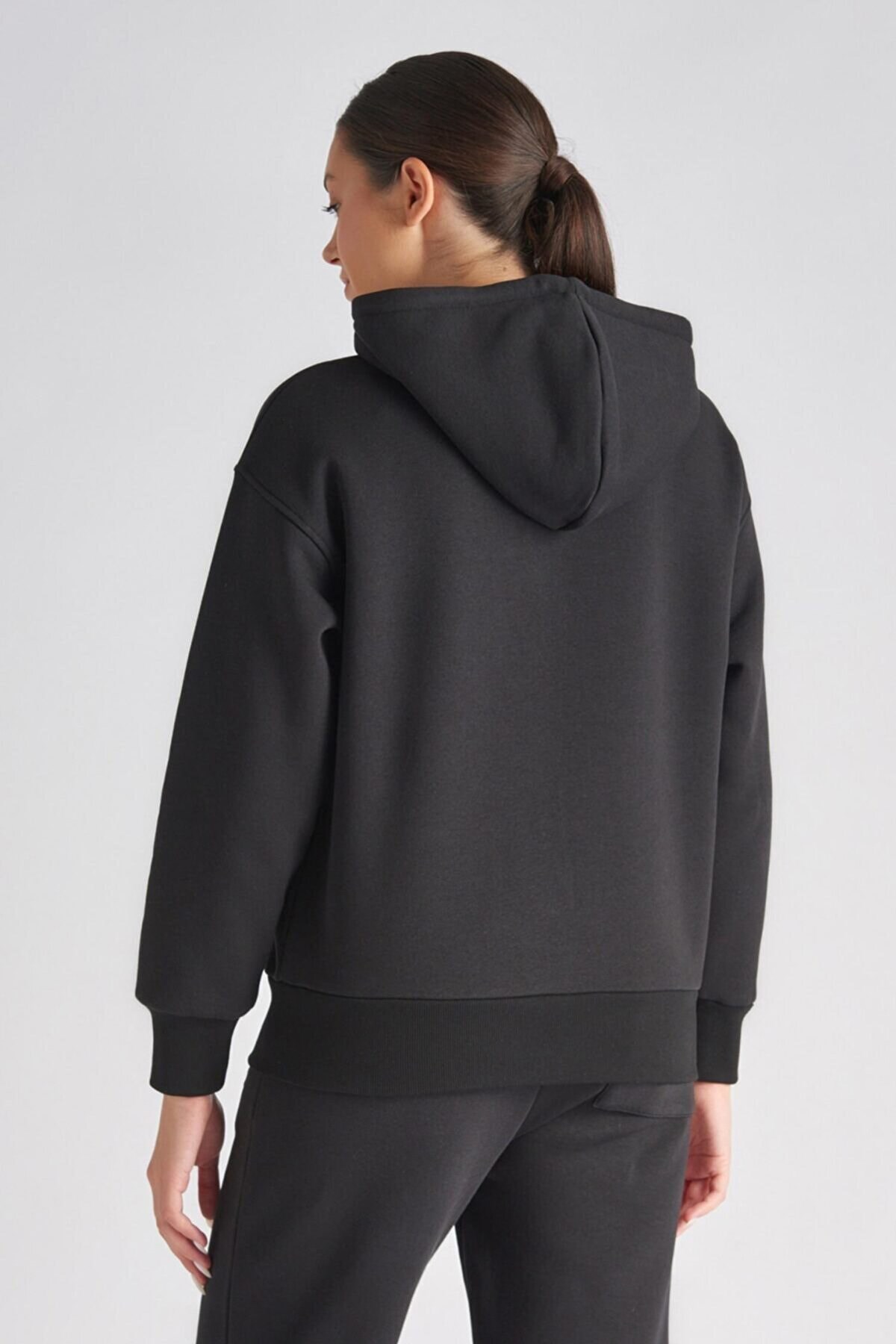 Benetton Kadın Sweatshirt BNT-W119 Siyah
