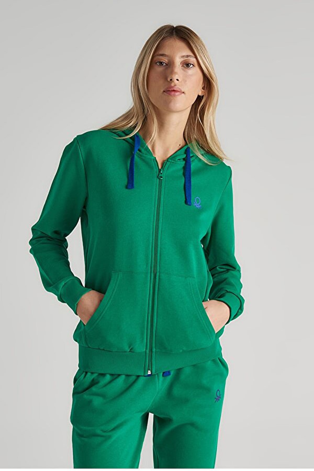 Benetton Kadın Sweatshirt BNT-W119 Yeşil