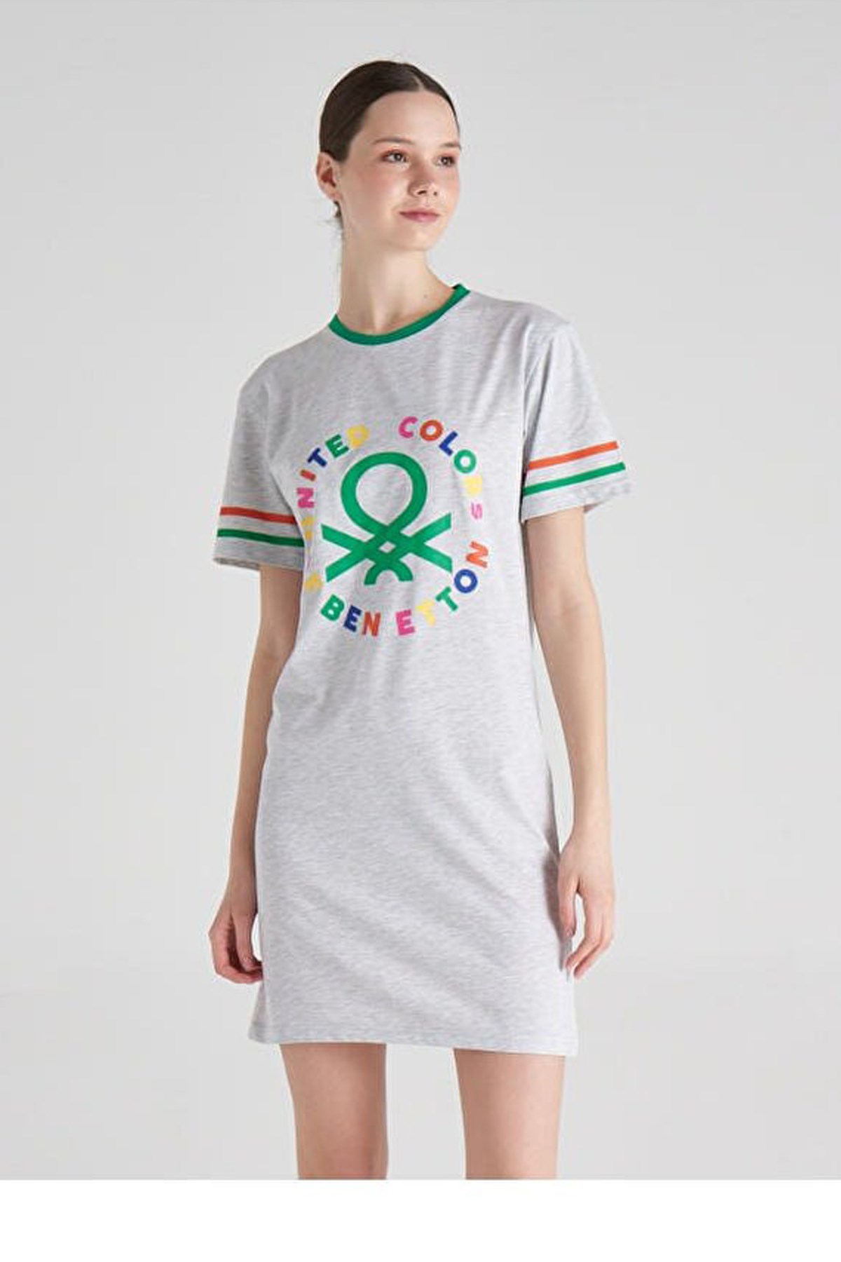 Benetton Kadın Elbise BNT-W151 Gri
