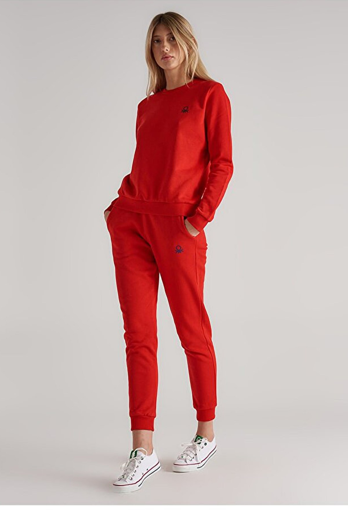 Benetton Kadın Sweatshirt BNT-W20051 Kırmızı