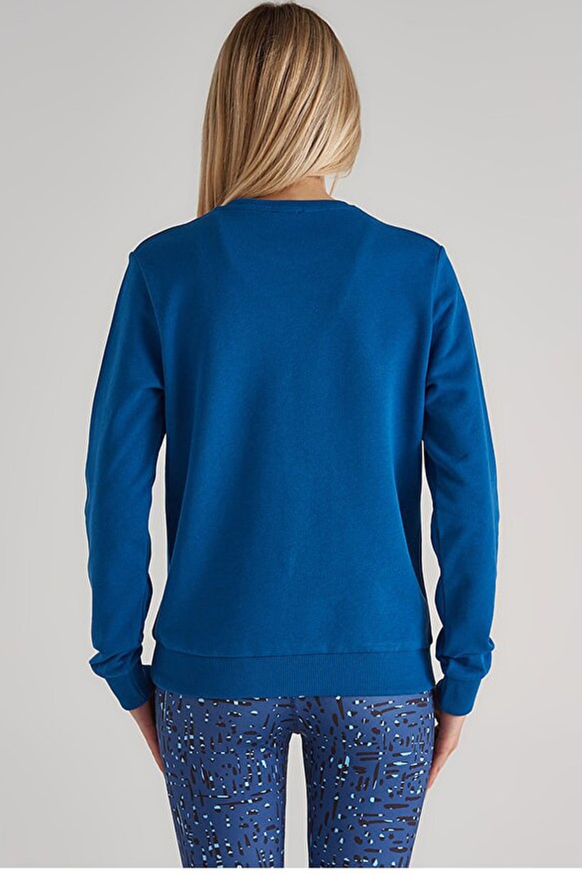 Benetton Kadın Sweatshirt BNT-W20051 Mavi