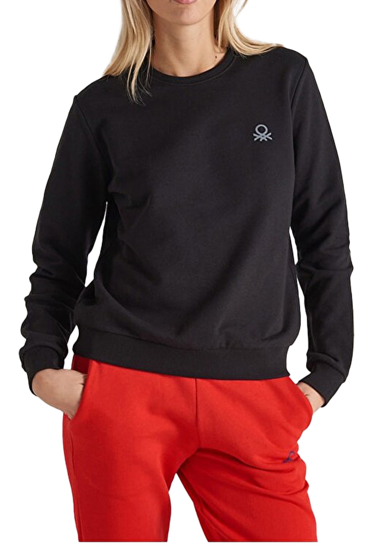 Benetton Kadın Sweatshirt BNT-W20051 Siyah