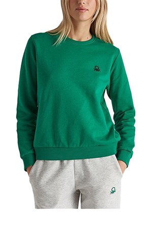 Benetton Kadın Sweatshirt BNT-W20051 Yeşil