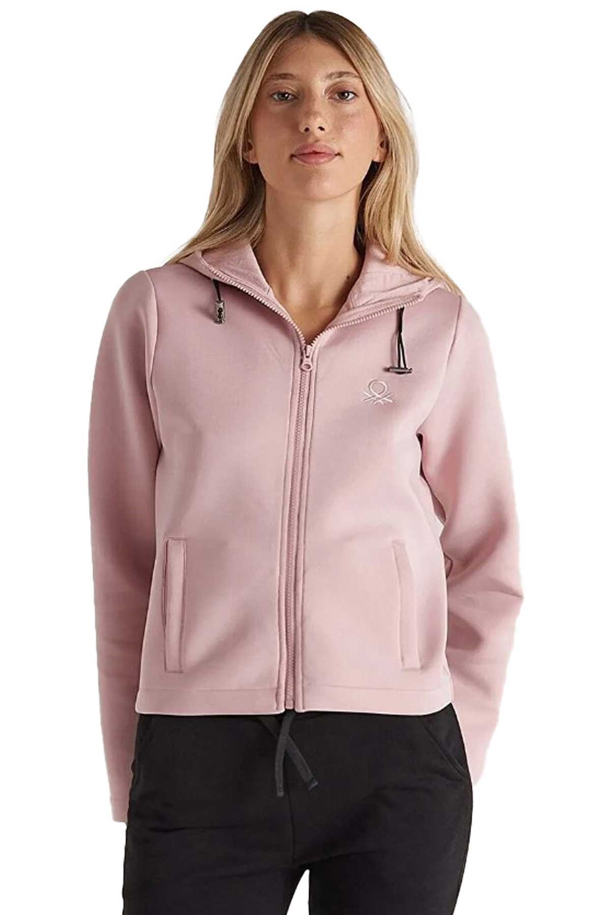 Benetton Kadın Sweatshirt BNT-W20053 Pembe