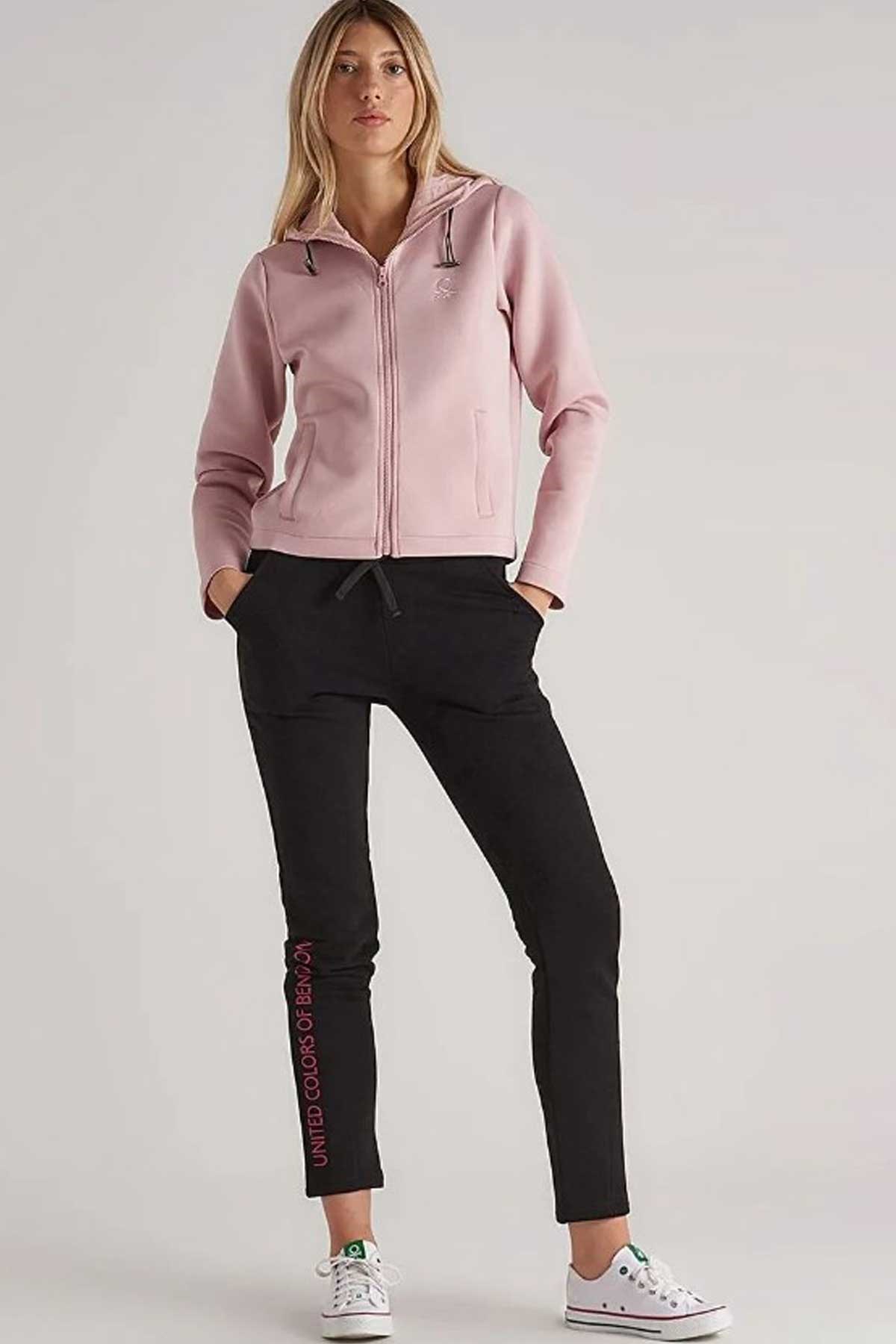 Benetton Kadın Sweatshirt BNT-W20053 Pembe