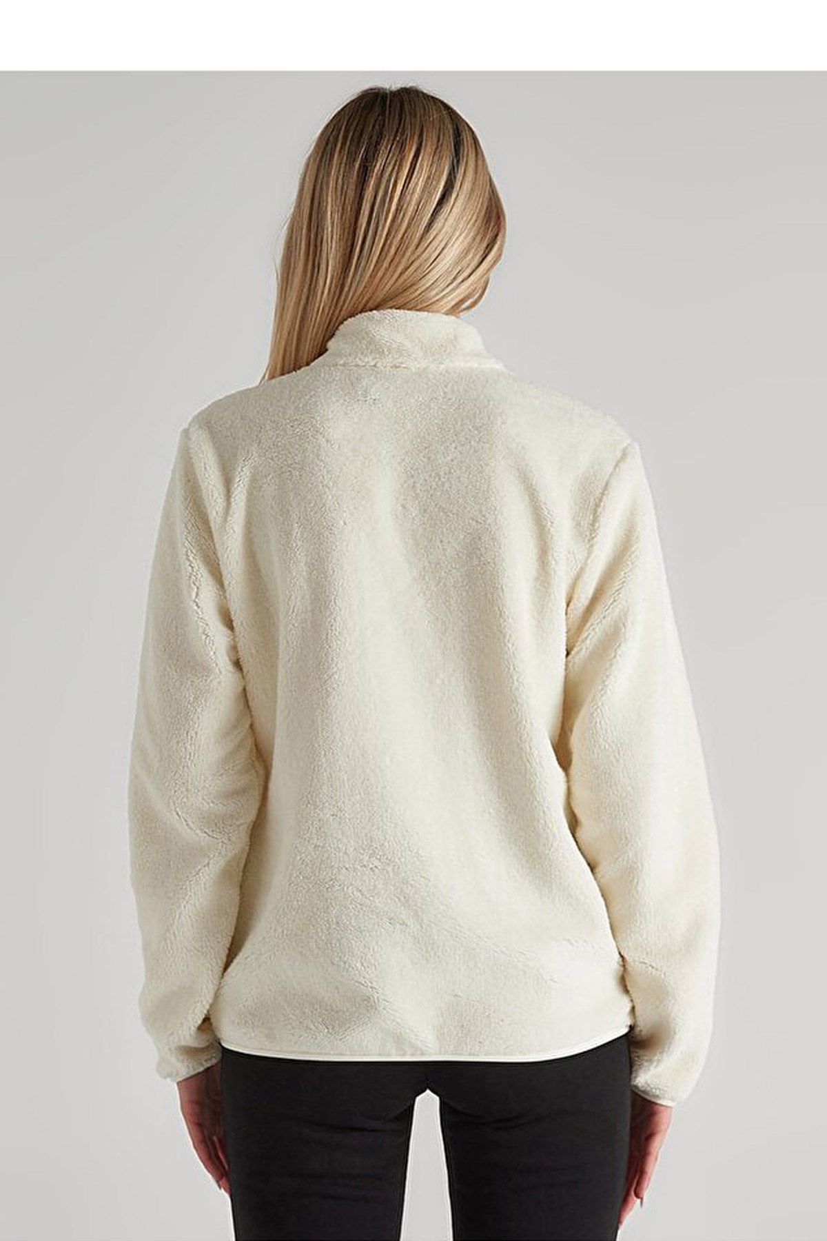 Benetton Kadın Polar Sweatshirt BNT-W20058 Beyaz