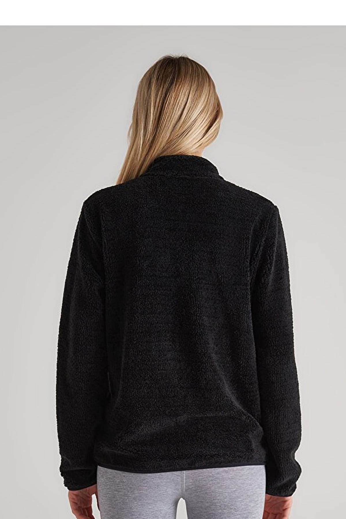 Benetton Kadın Polar Sweatshirt BNT-W20058 Siyah