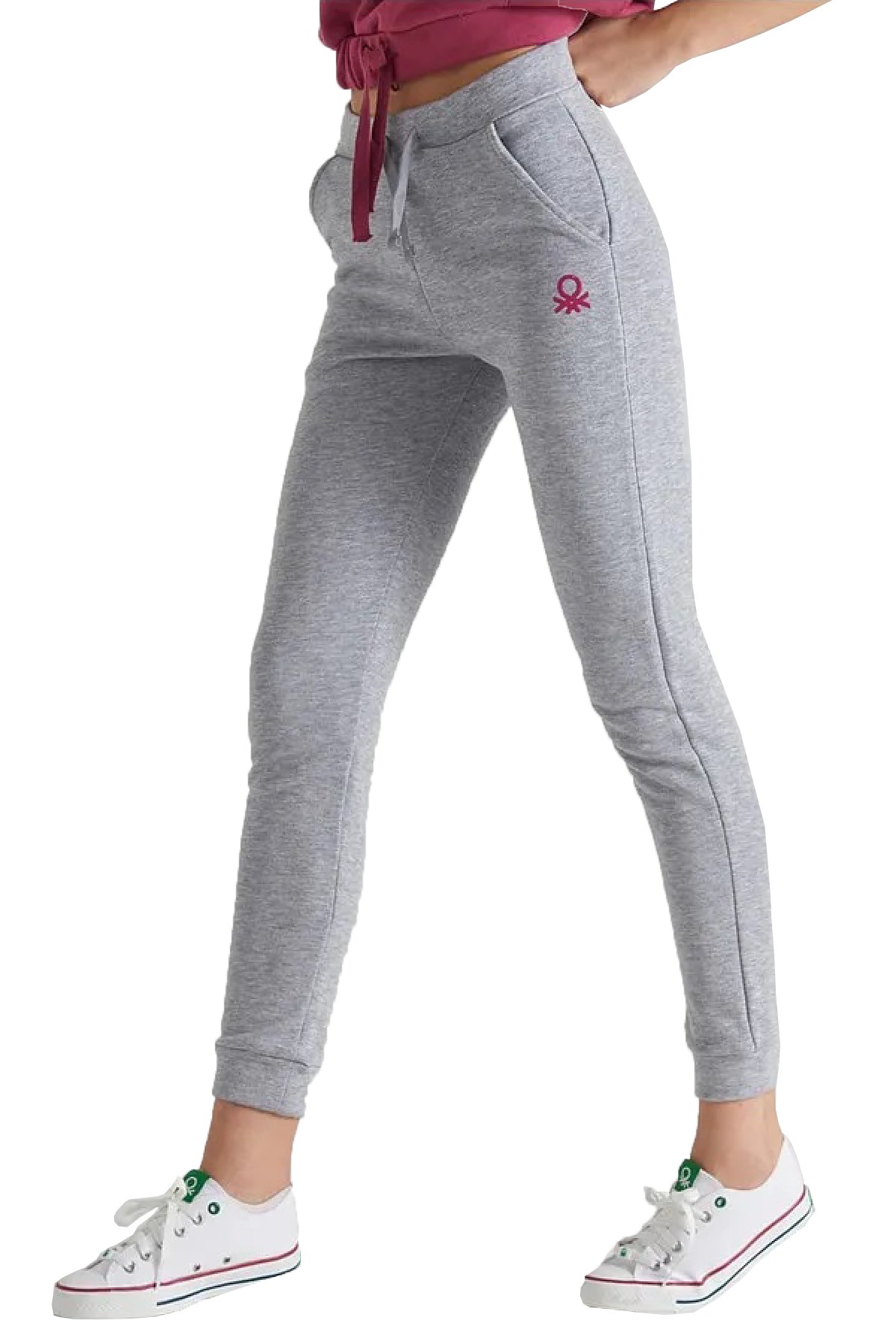 Benetton Kadın Jogger Eşofman Altı BNT-W20210 Gri