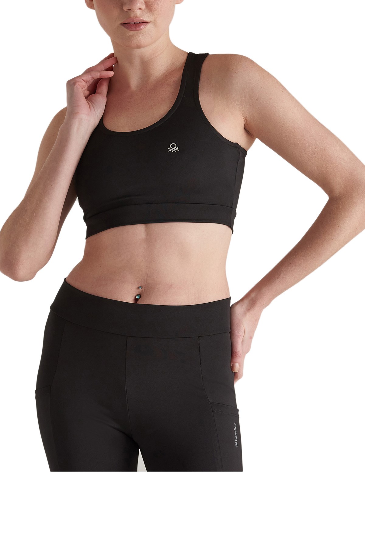 Benetton Kadın Tişört BNT-W231 TOP Siyah