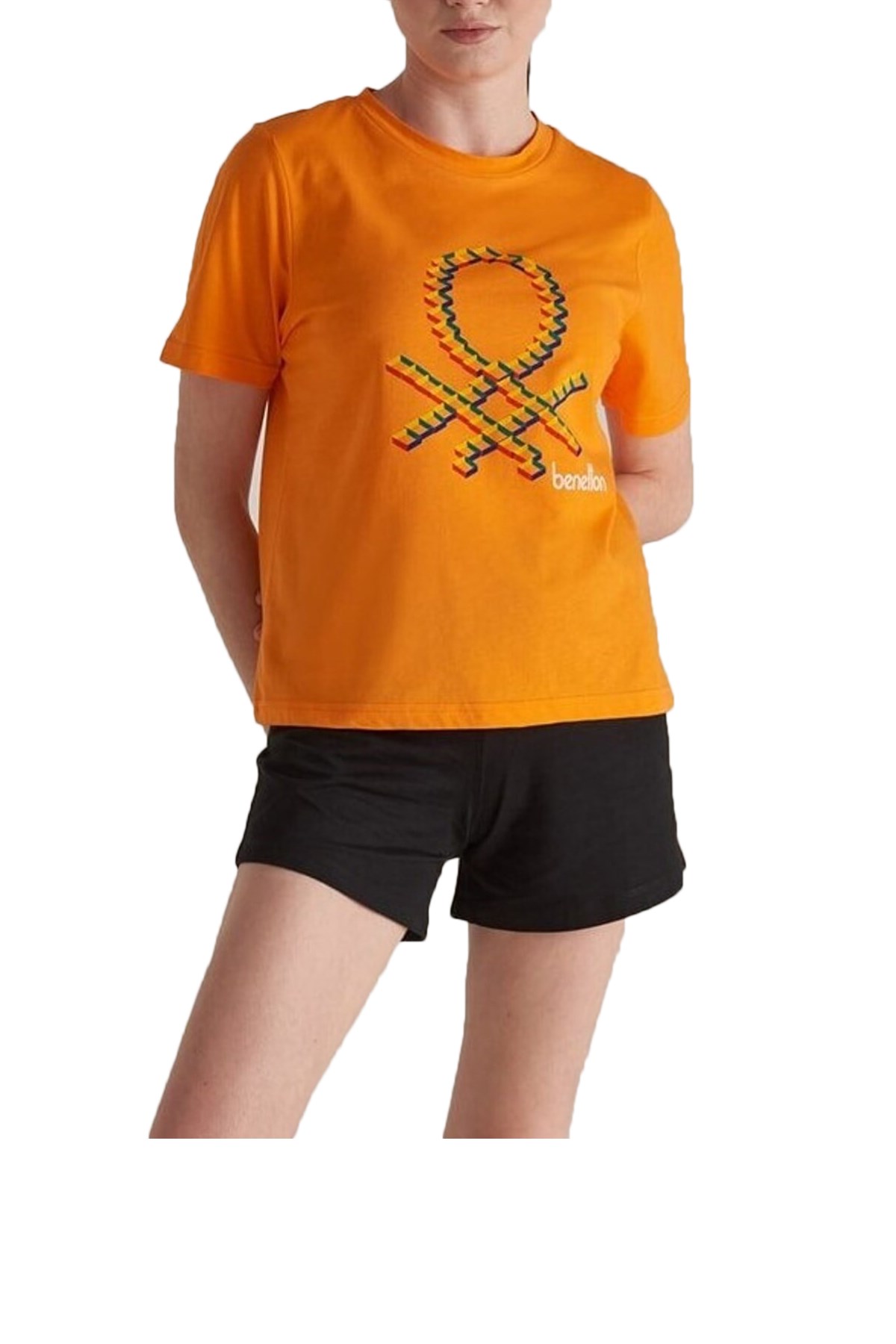 Benetton Kadın Spor Şort BNT-W245 BOTTOM Turuncu
