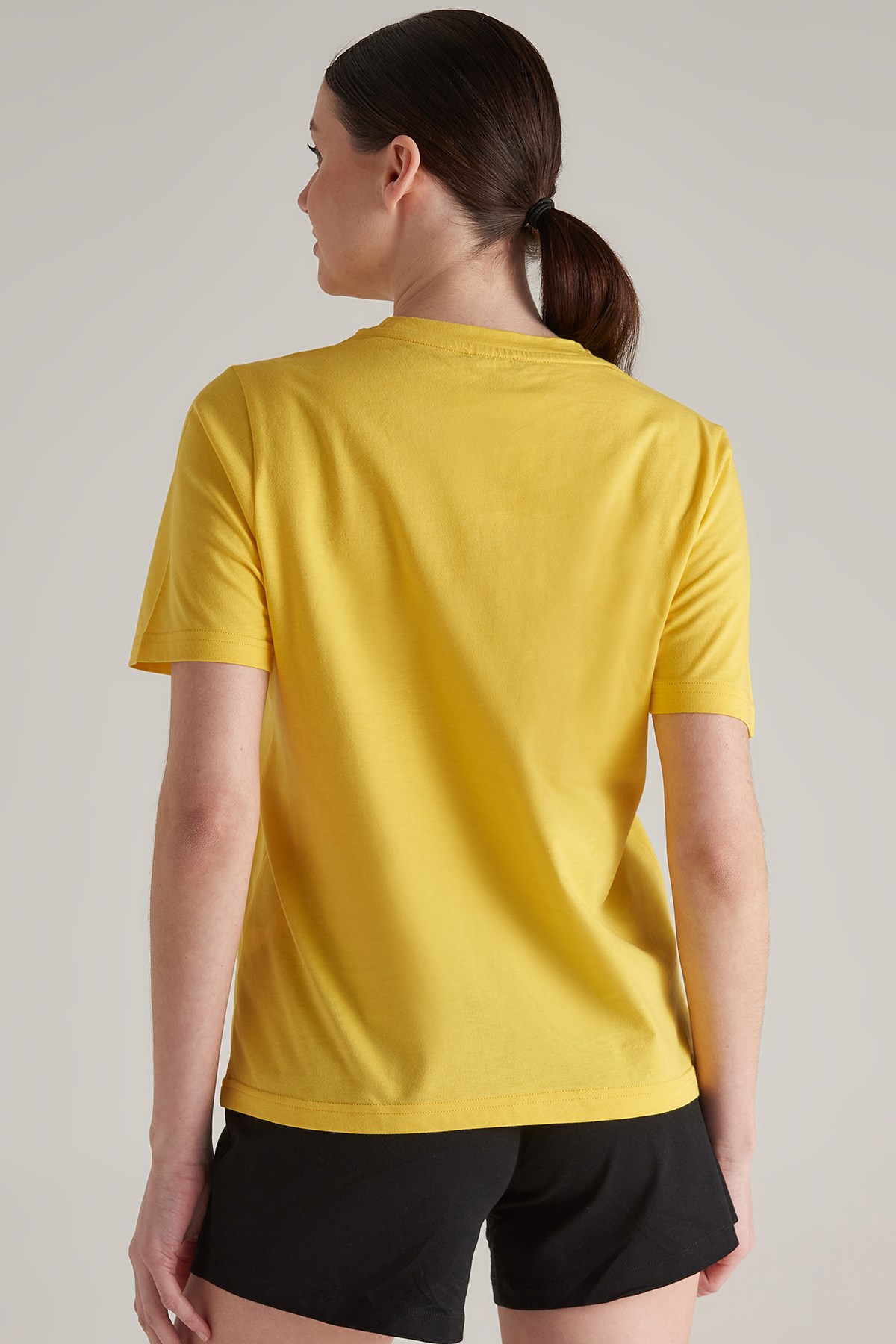 Benetton Kadın Tişört BNT-W245 TOP Sarı