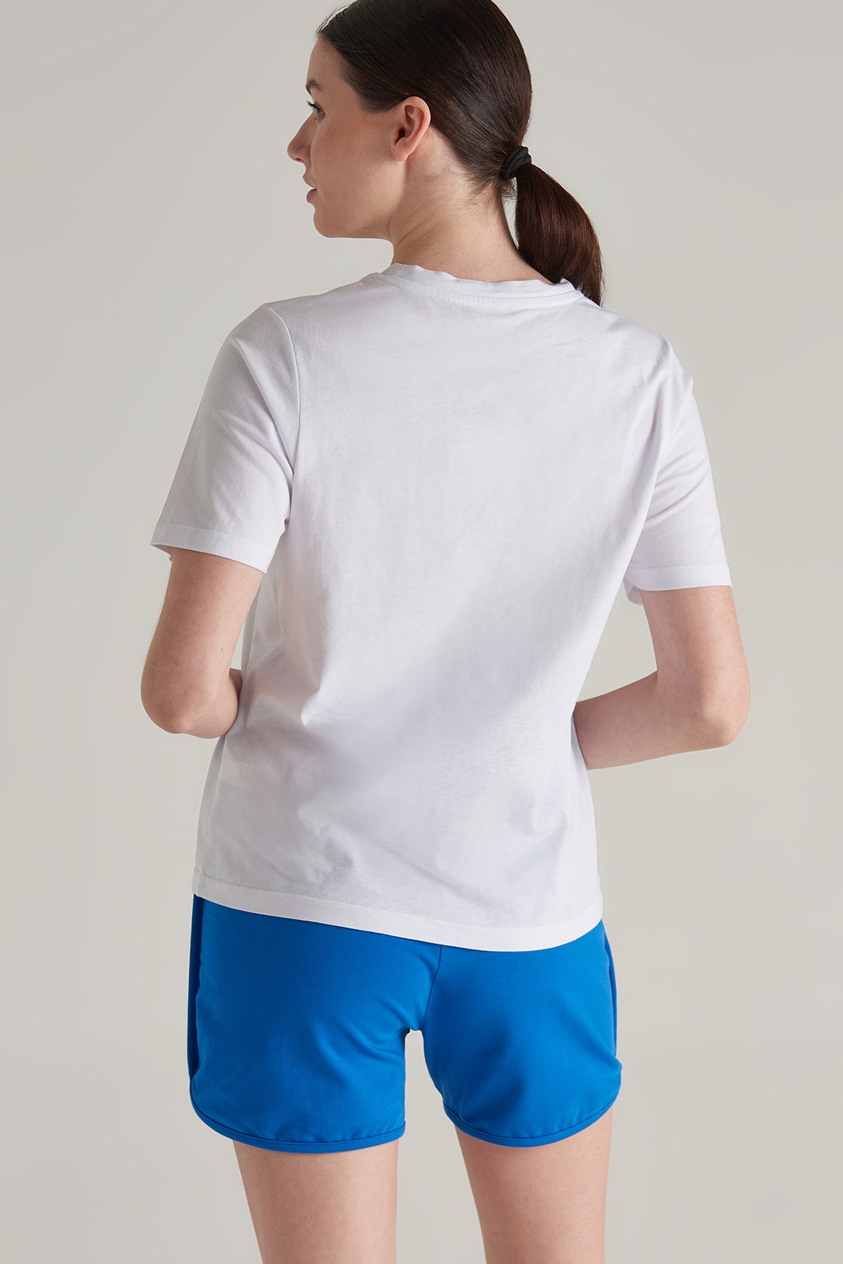 Benetton Kadın Tişört BNT-W248 TOP Beyaz