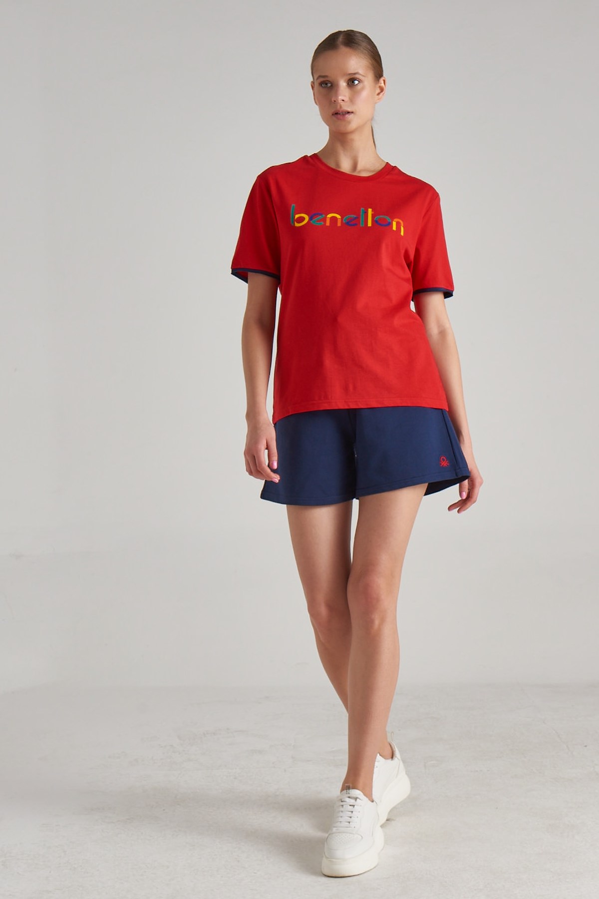 Benetton Kadın Tişört BNT-W261 TOP Kırmızı
