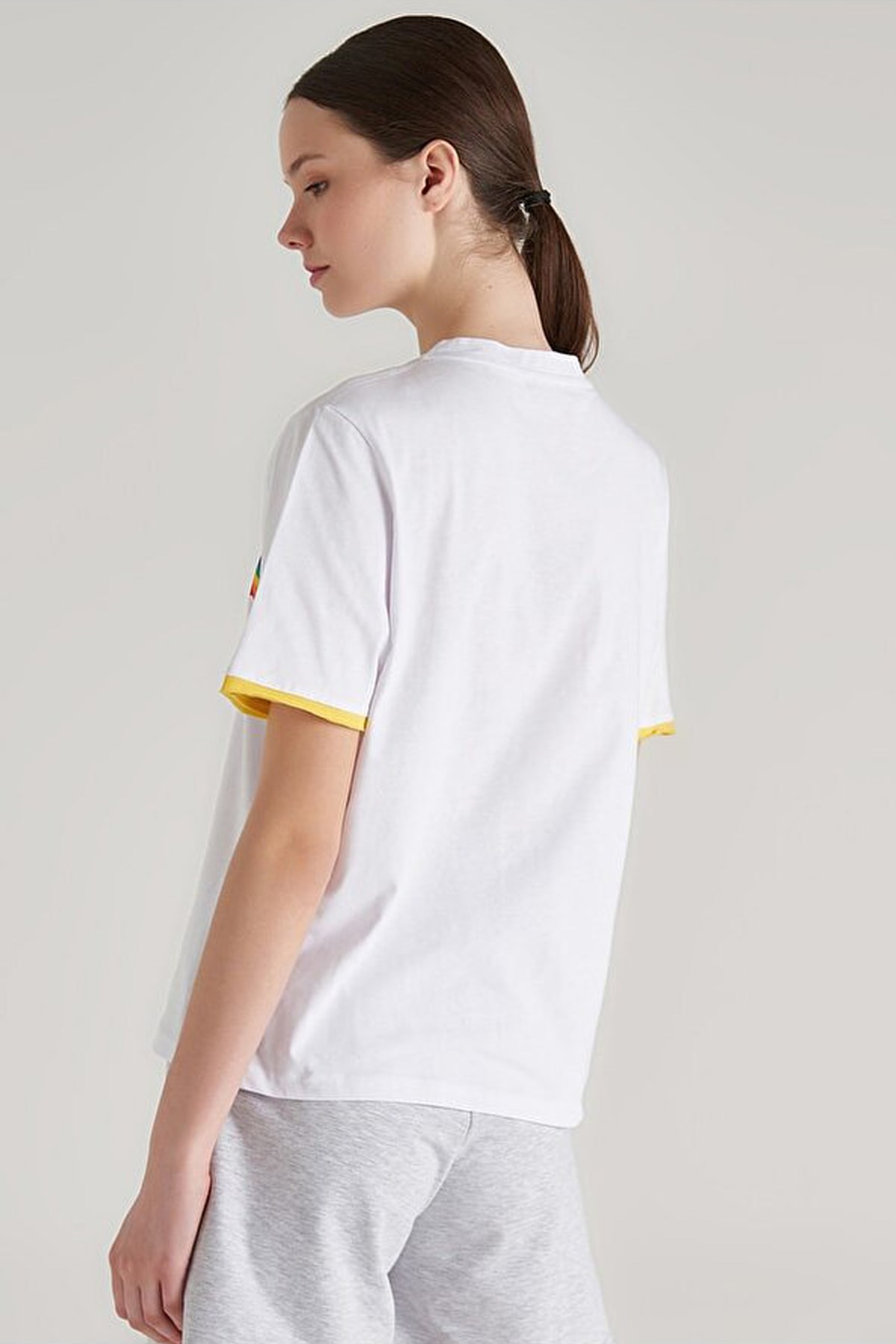 Benetton Kadın Tişört BNT-W262 TOP Beyaz