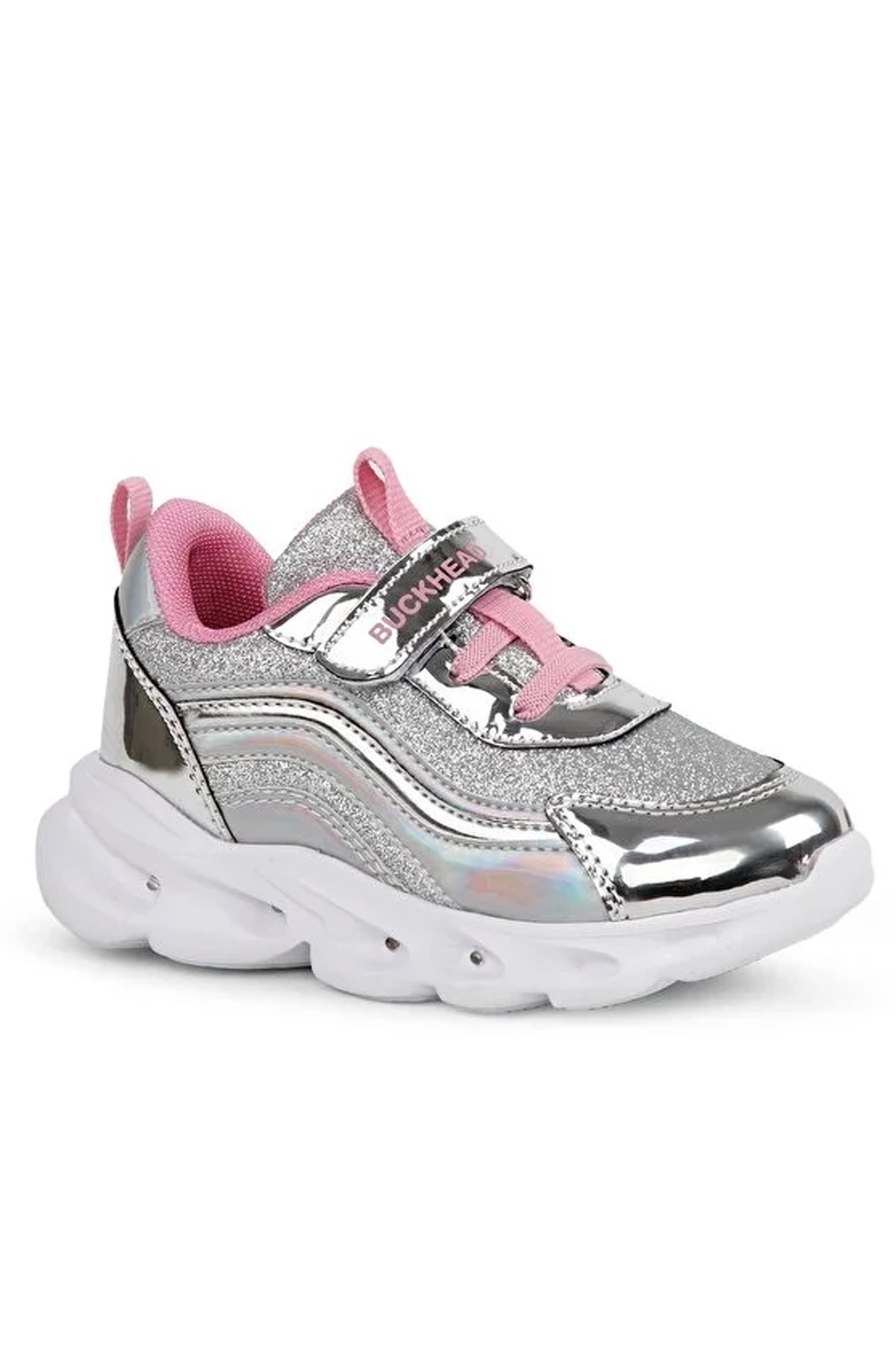 Buckhead Glossy Shiny Çocuk Spor Ayakkabı BUCK4430-BH010 Gri
