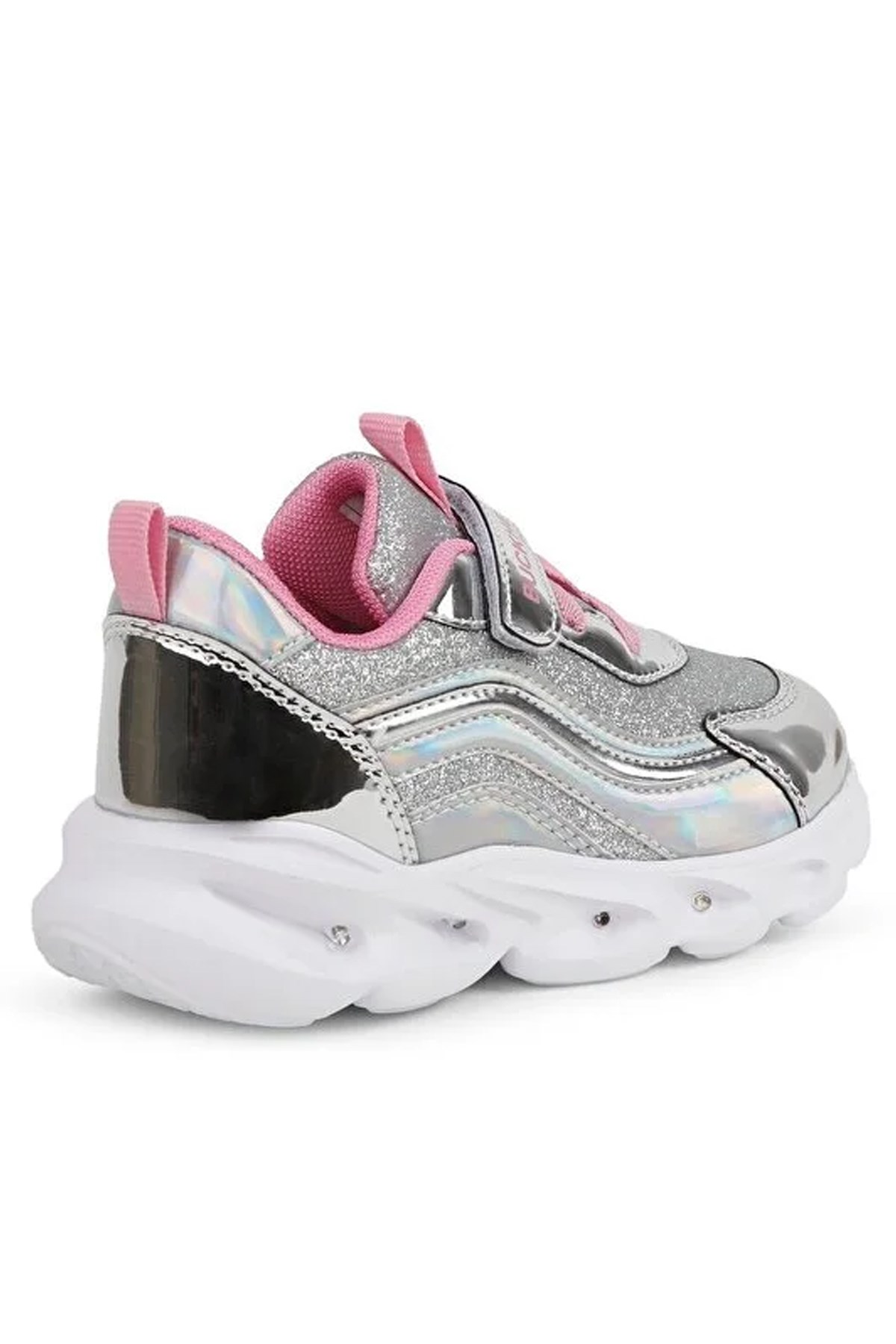 Buckhead Glossy Shiny Çocuk Spor Ayakkabı BUCK4430-BH010 Gri