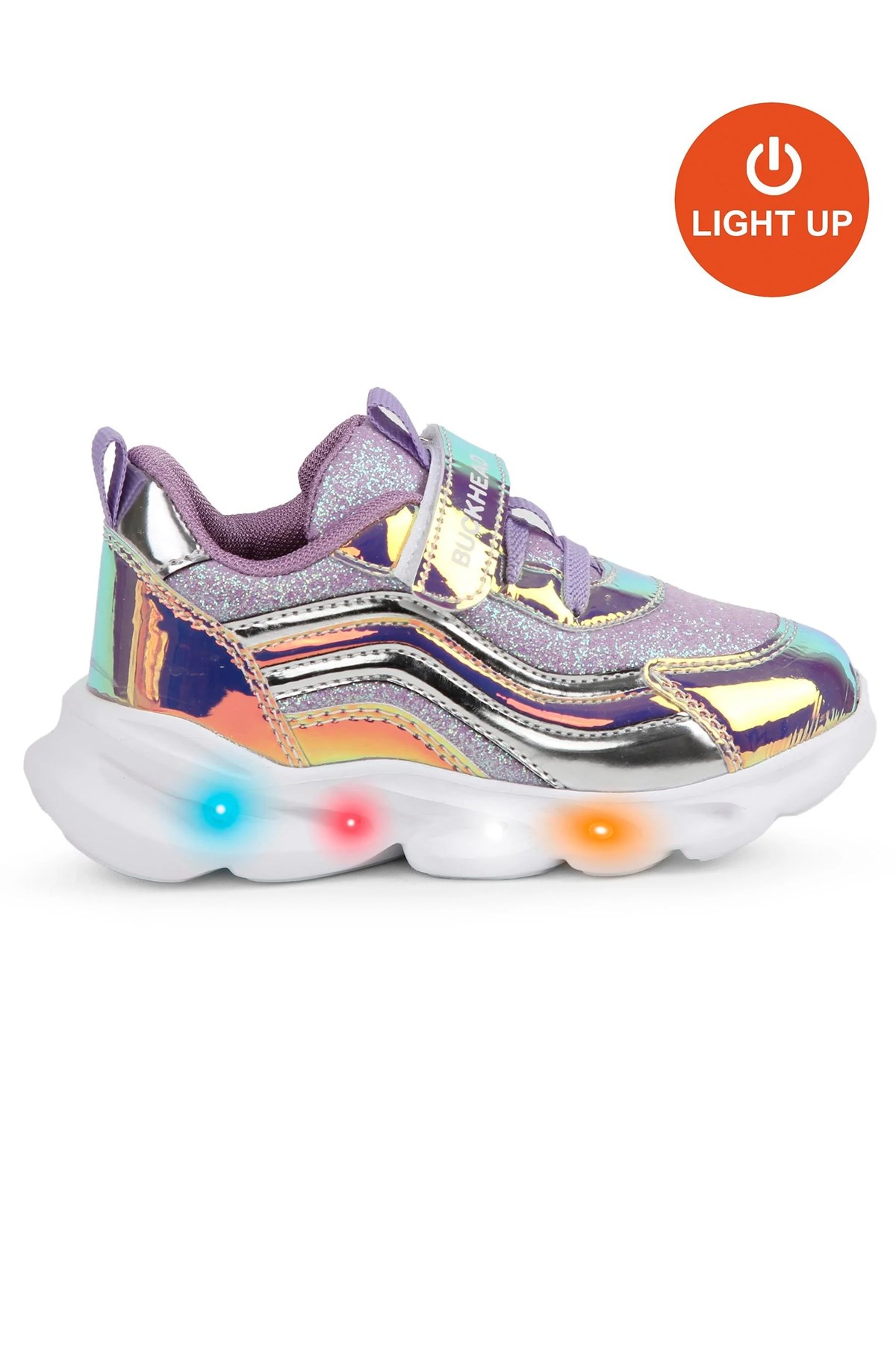 Buckhead Glossy Shiny Çocuk Spor Ayakkabı BUCK4430-BH087 Lila