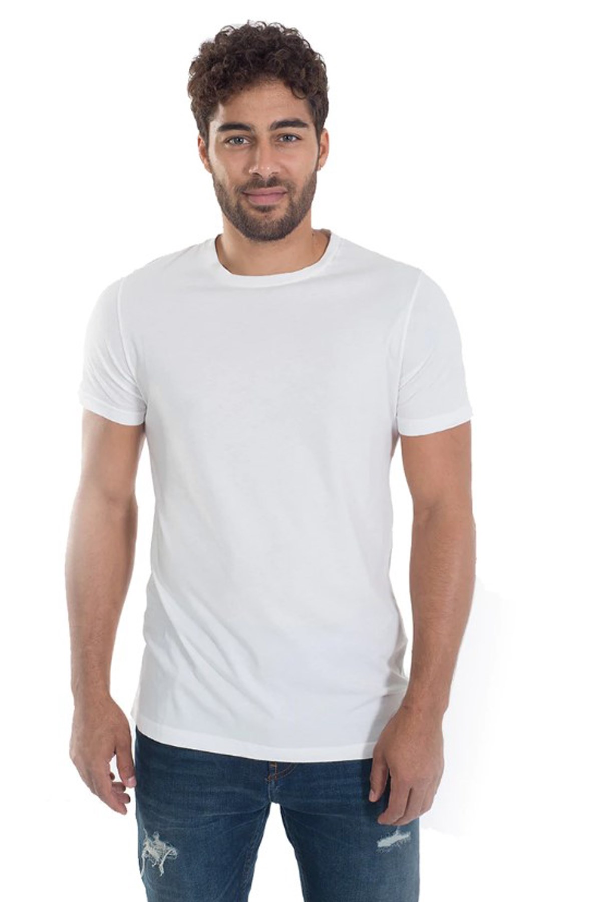 Nors Basic Erkek Tshirt C0017 Beyaz