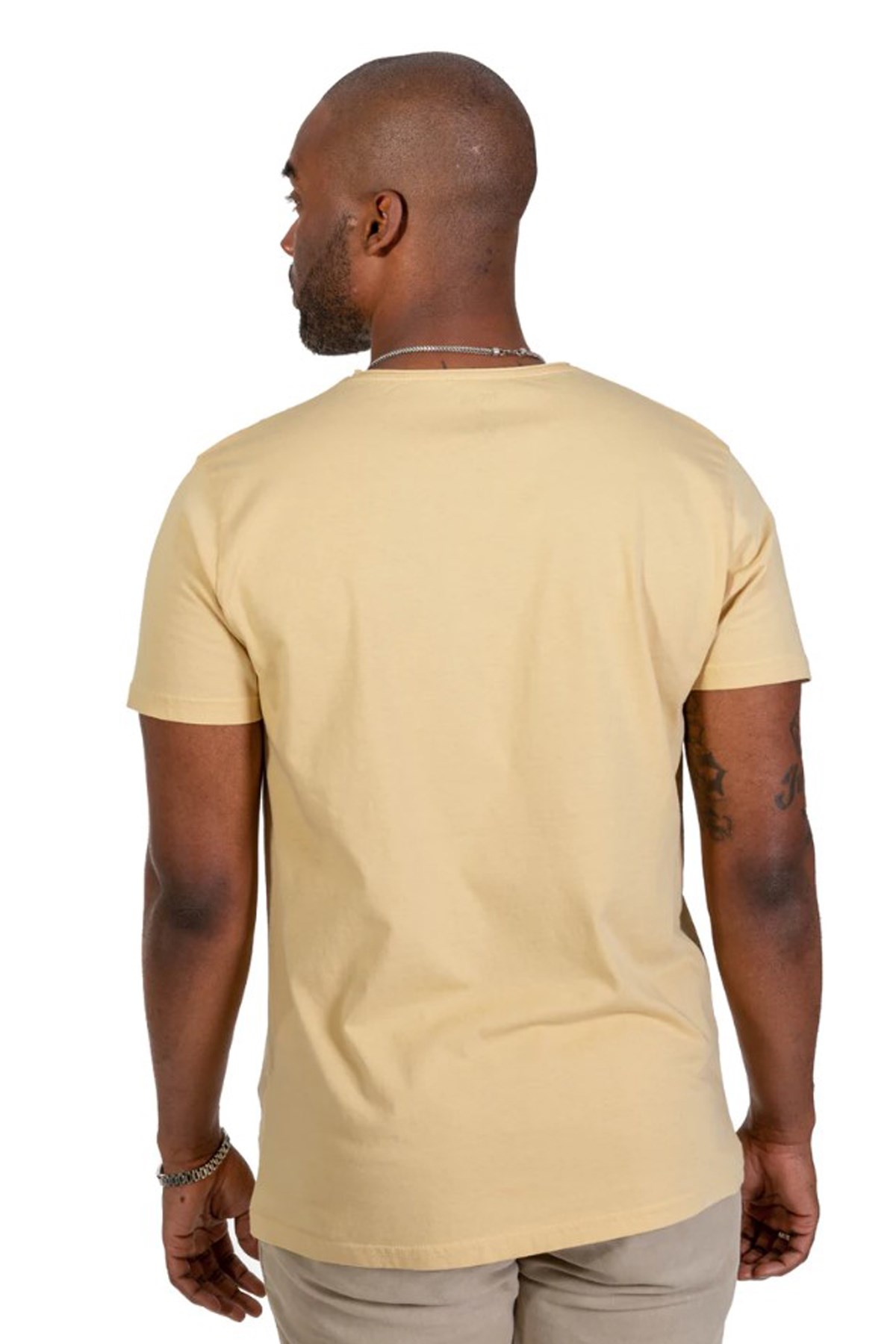 Nors Basic Loose Erkek Tshirt C0019 Sarı