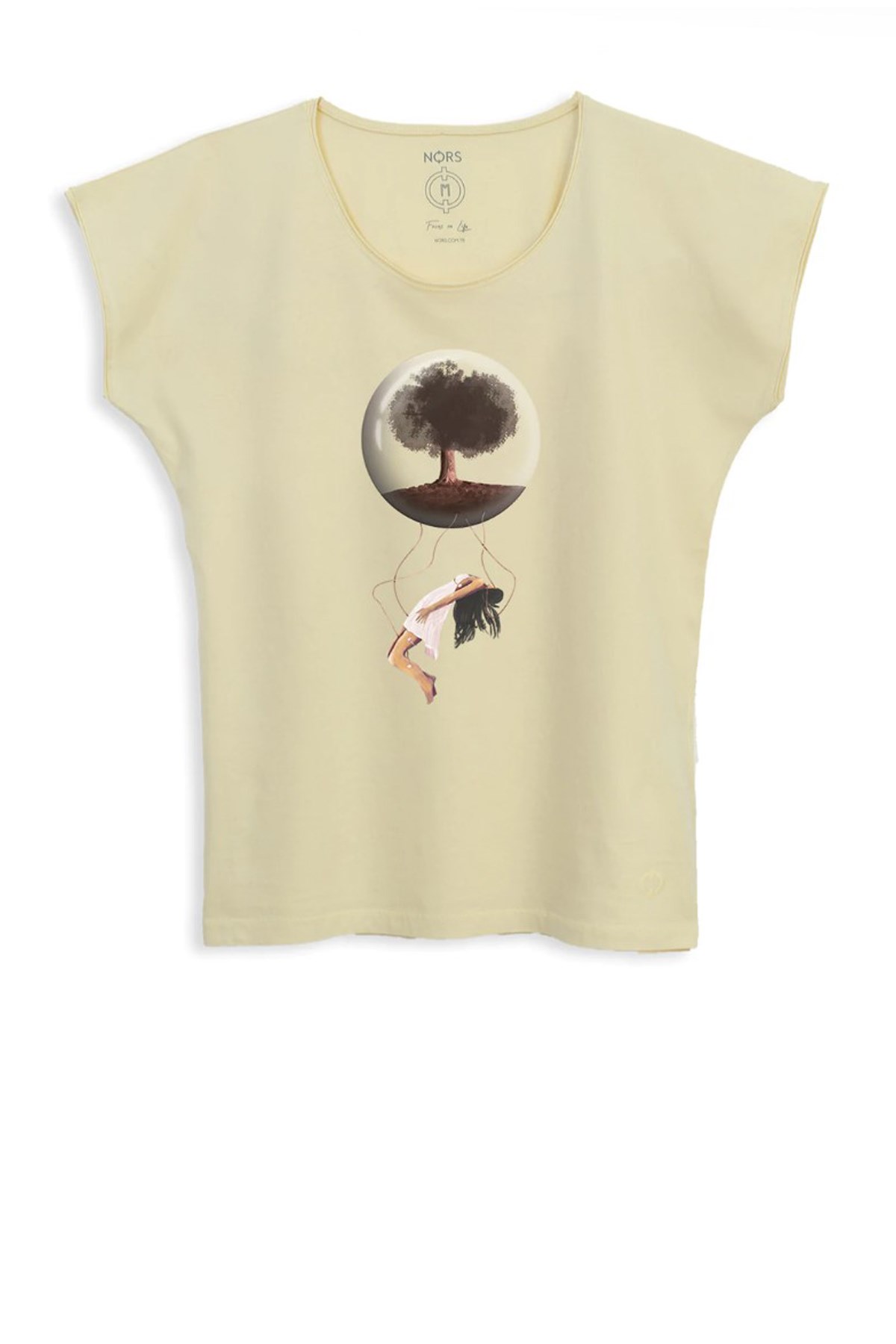 Nors I See You Açık Kadın Tshirt C0045 Sarı